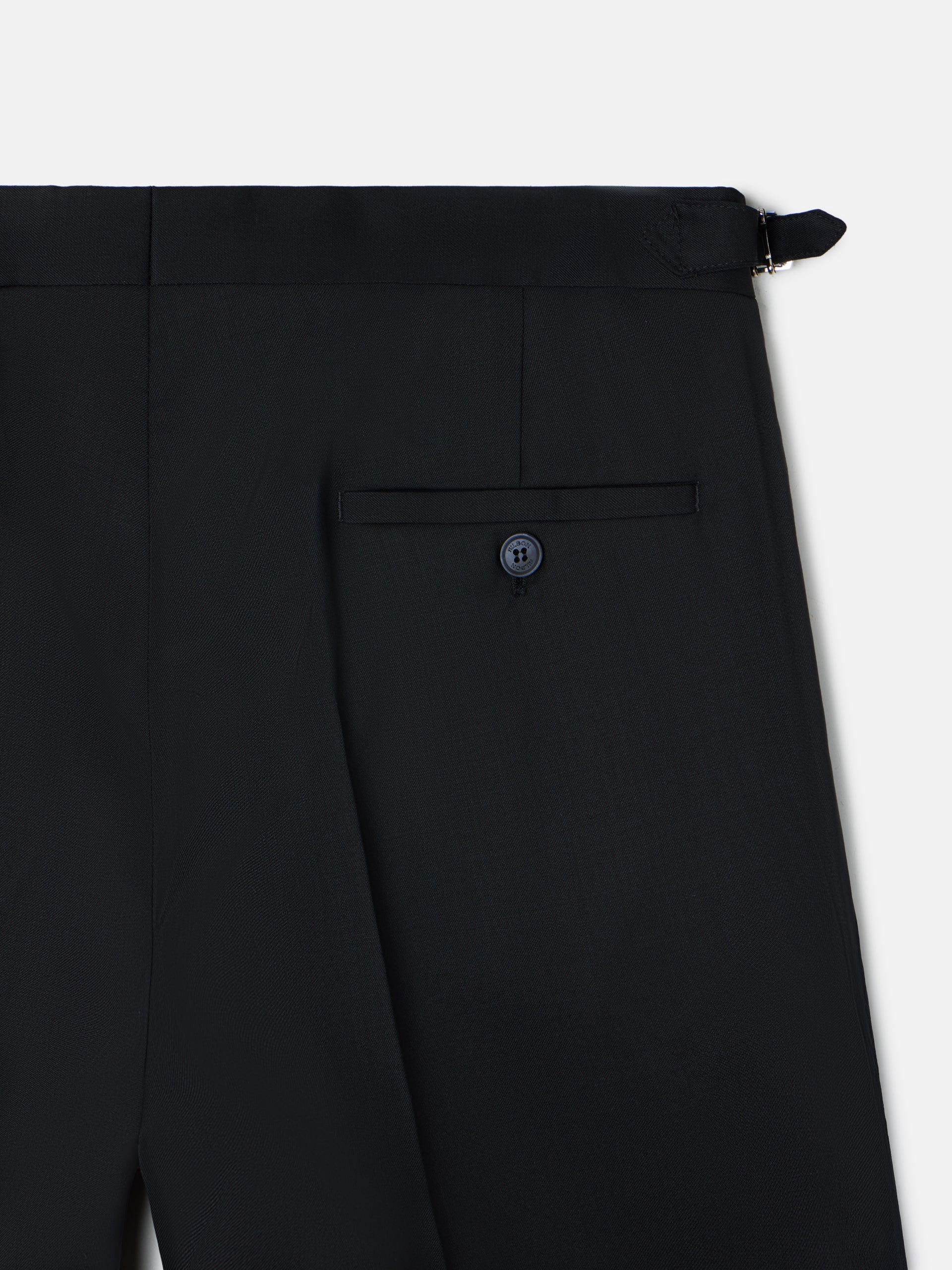 Pantalon de smoking croisé classique noir