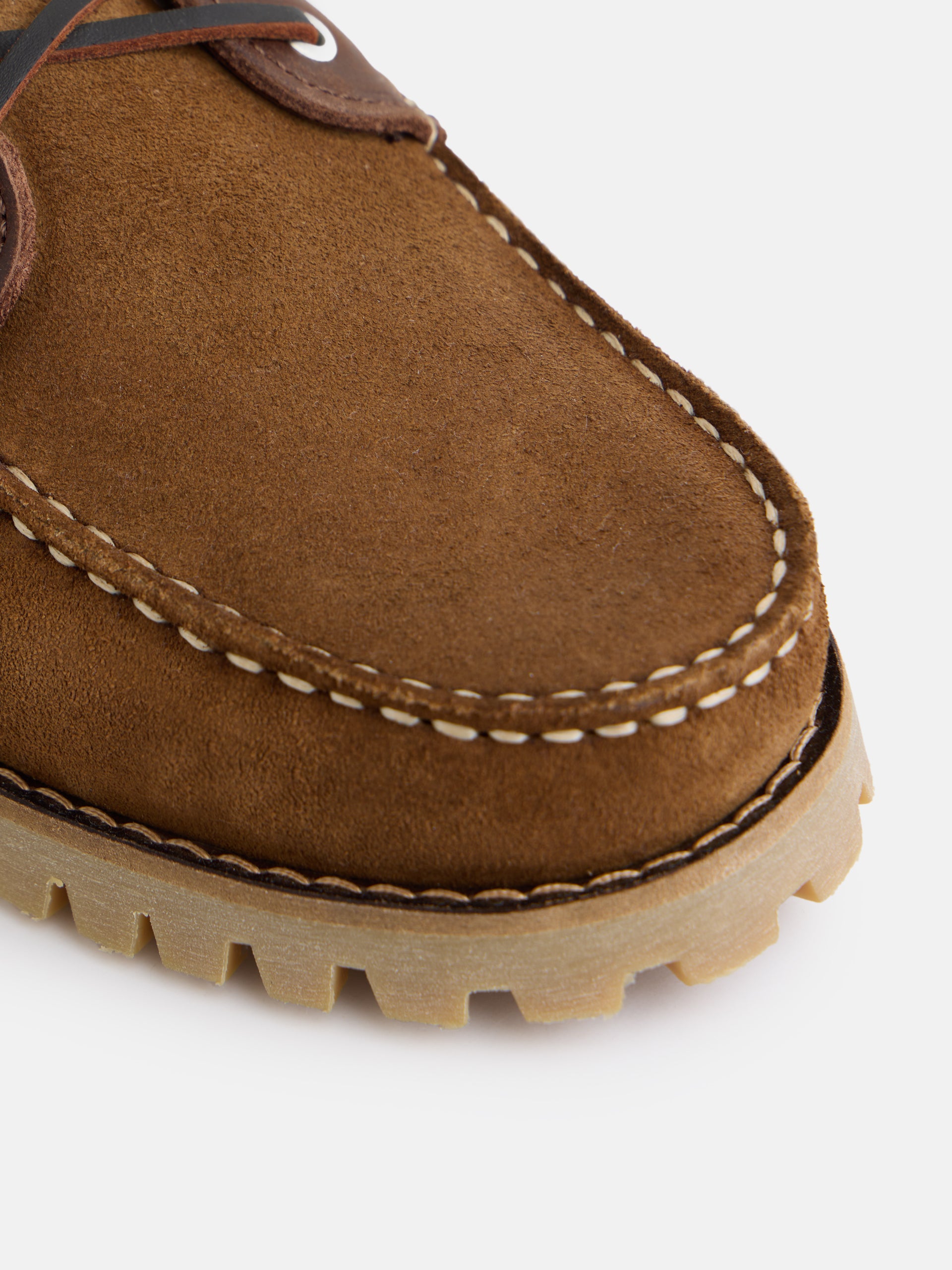 Sapato desportivo náutico combinado castanho