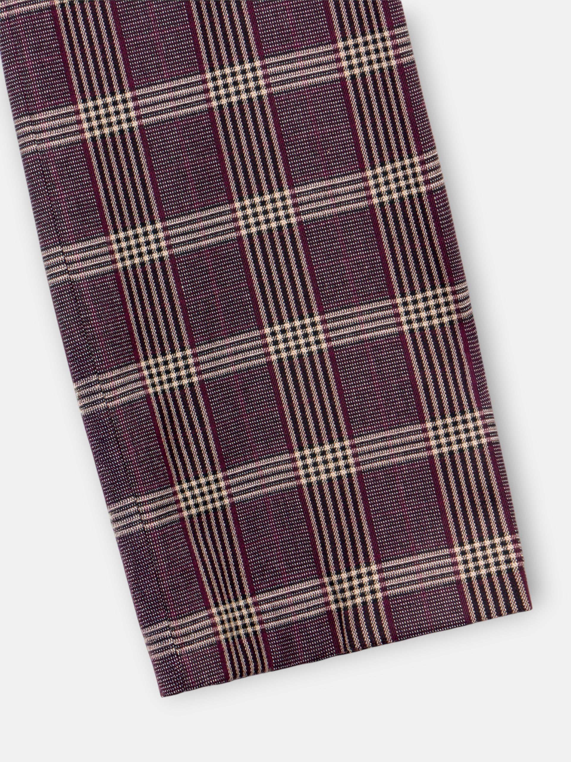 Unique purple plaid dress pants