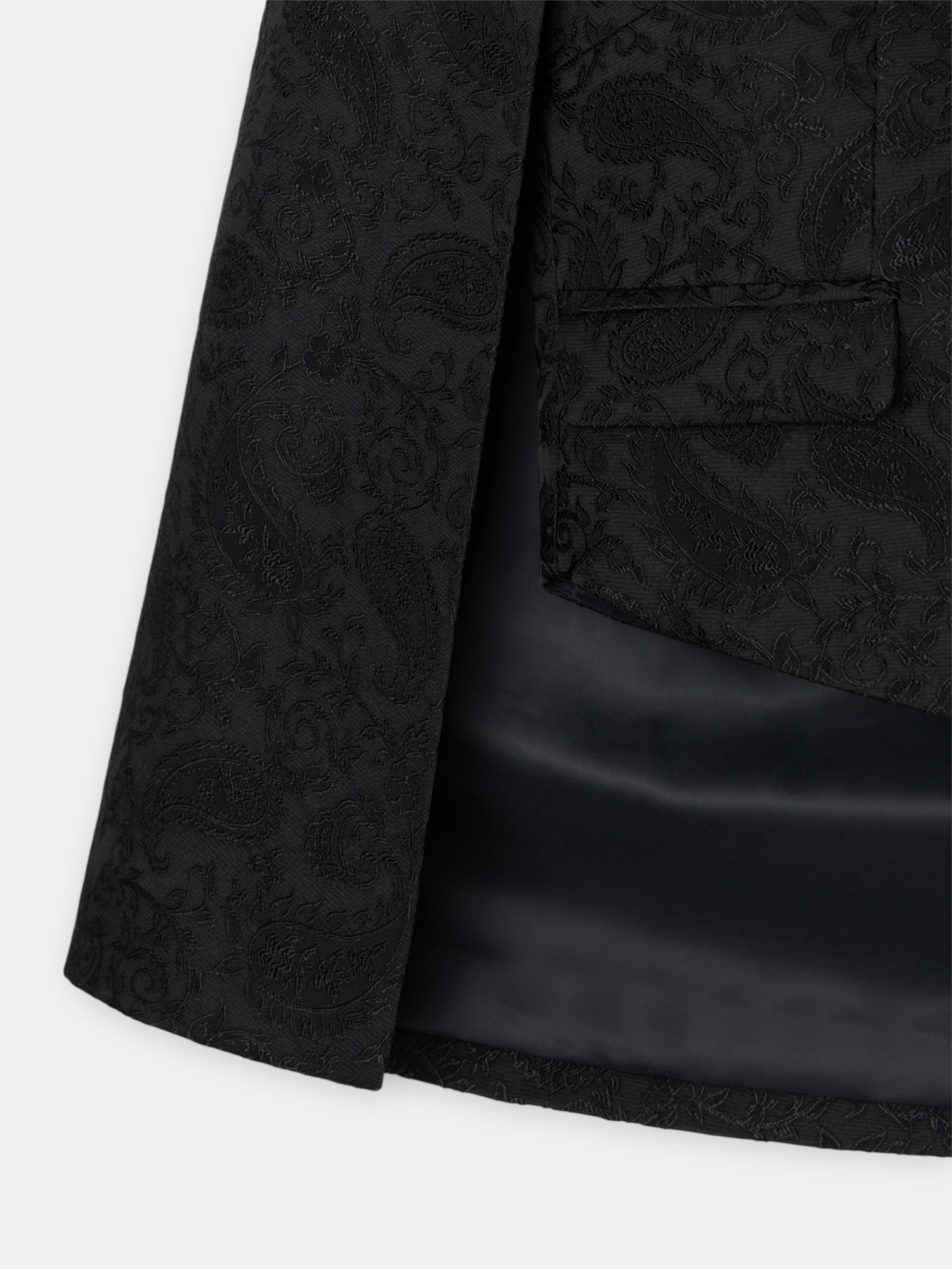 black jacquard lace cape