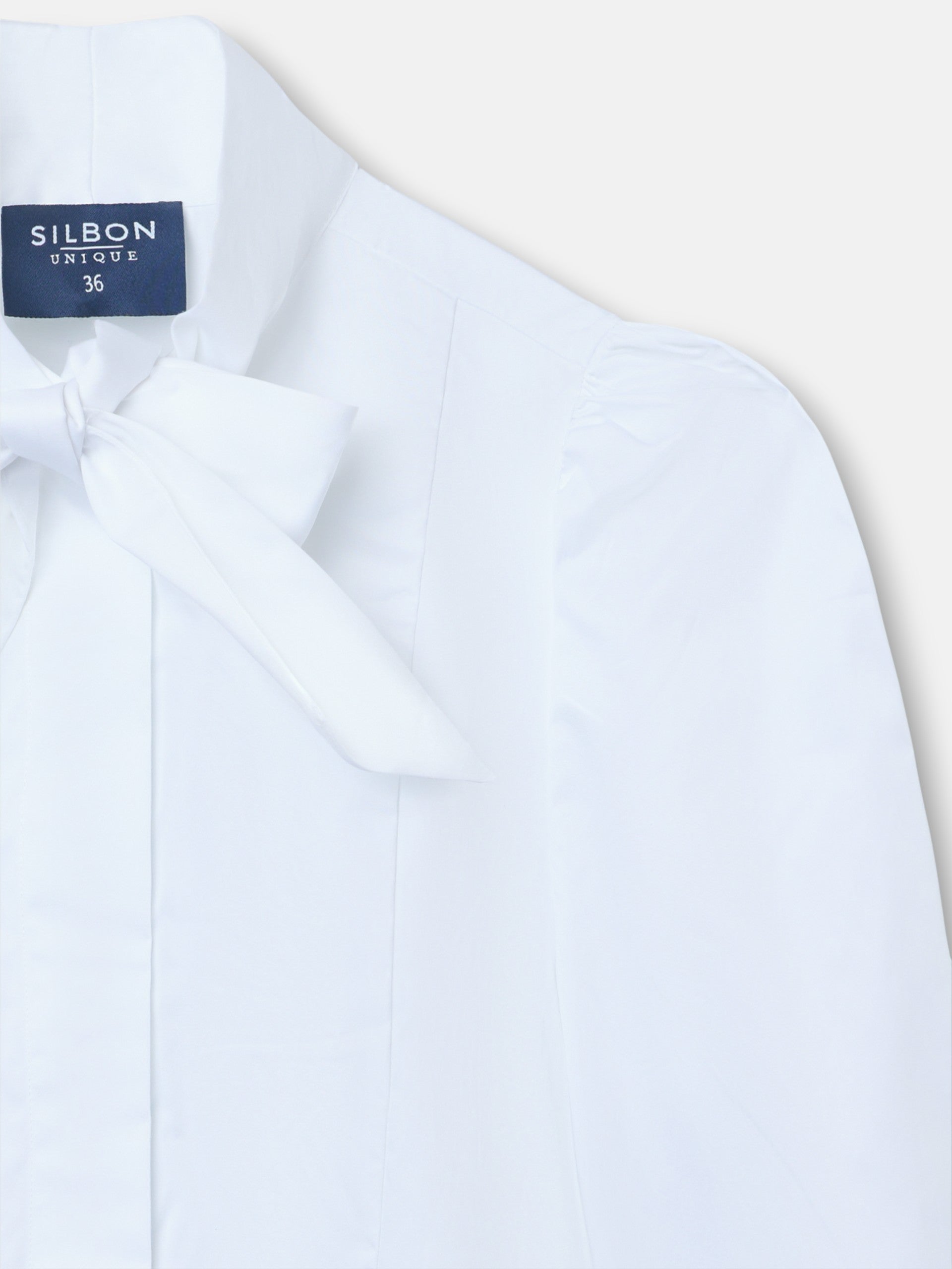 Blusa unique lazada cuello blanca