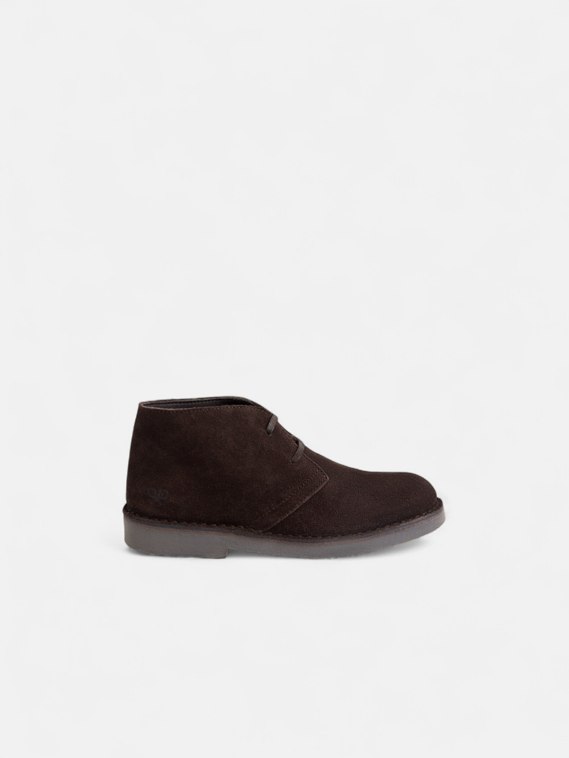 Bota kids cordones marron