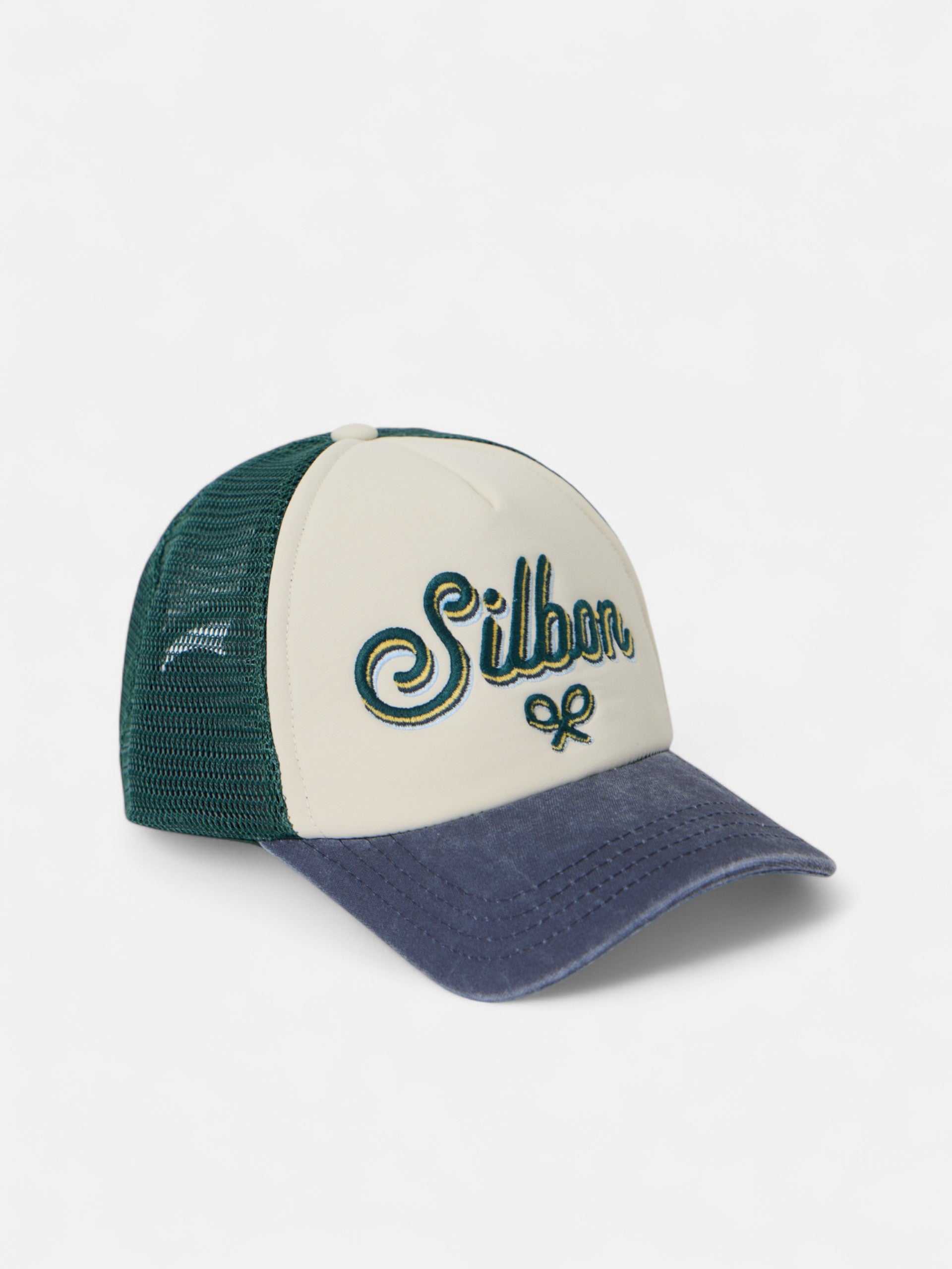 Gorra kids trucker logo bicolor azul marino