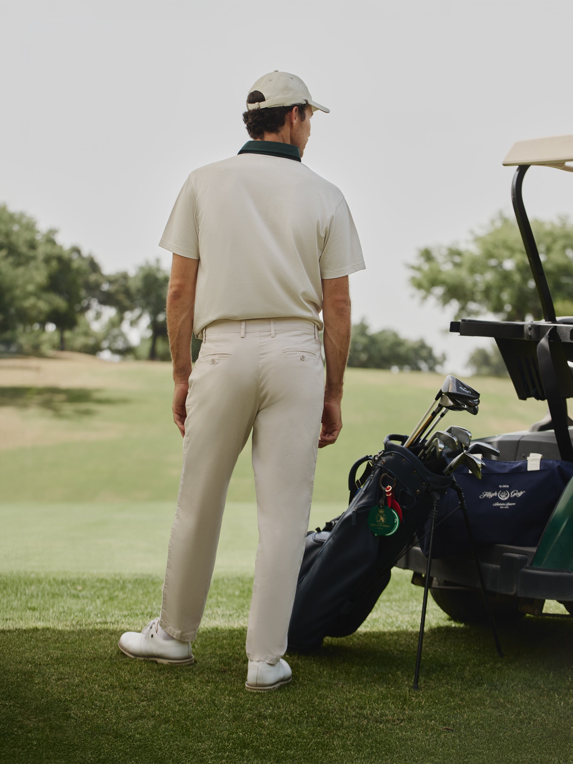 Calças Beltran Lozano bege