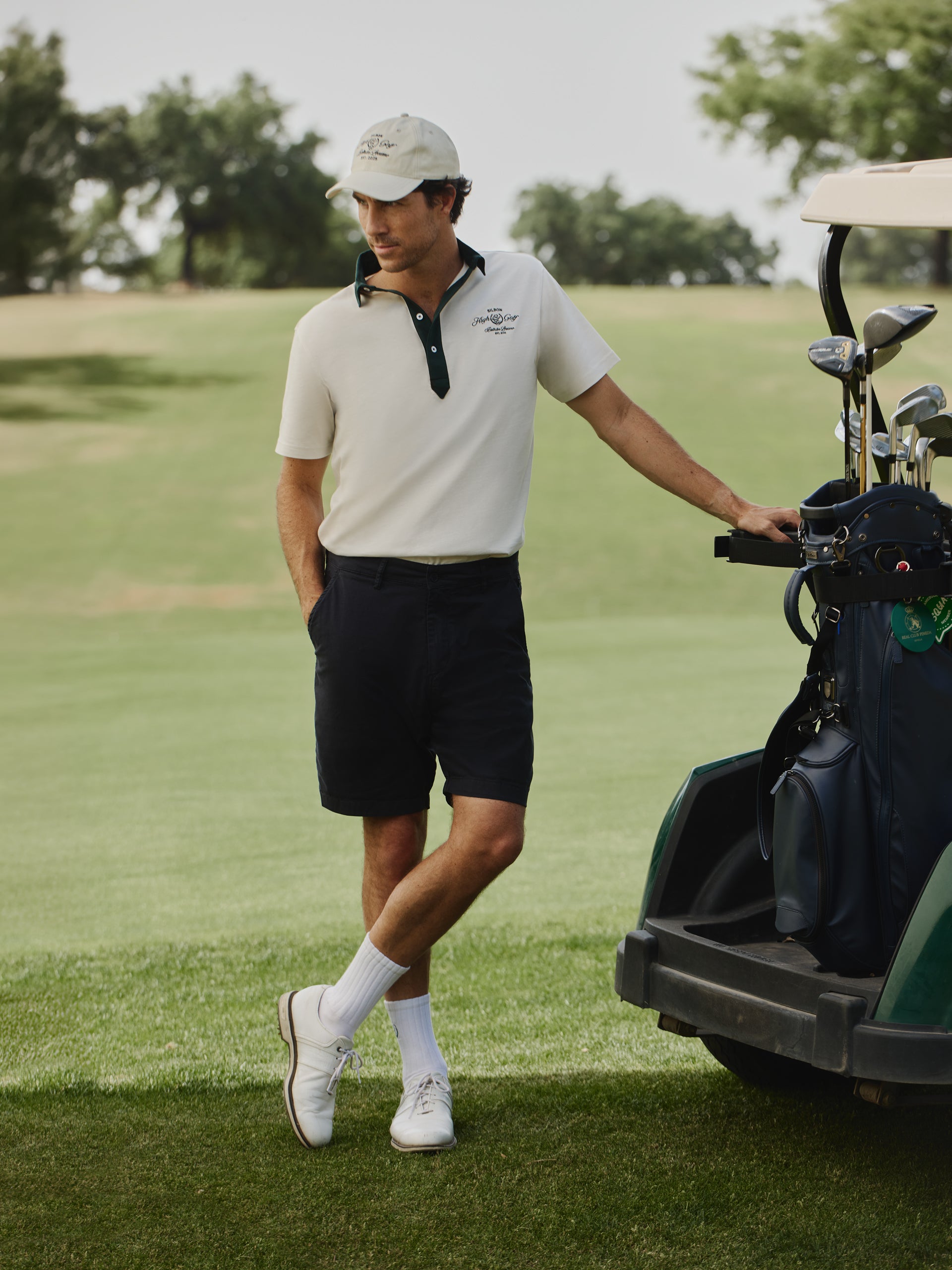 Bermuda bleu foncé Beltran Lozano