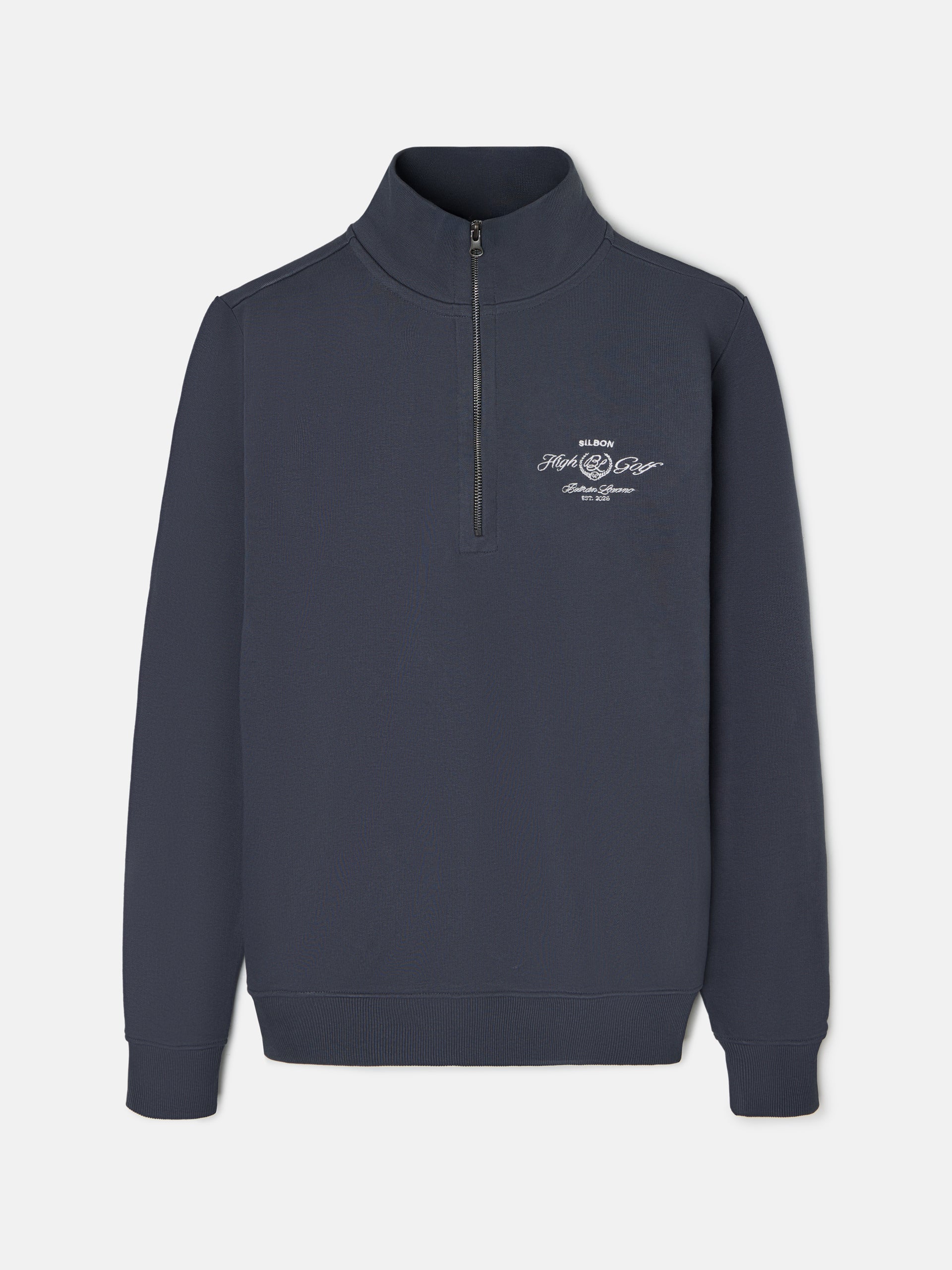 Sweatshirt Beltran Lozano fecho éclair meia azul-marinho