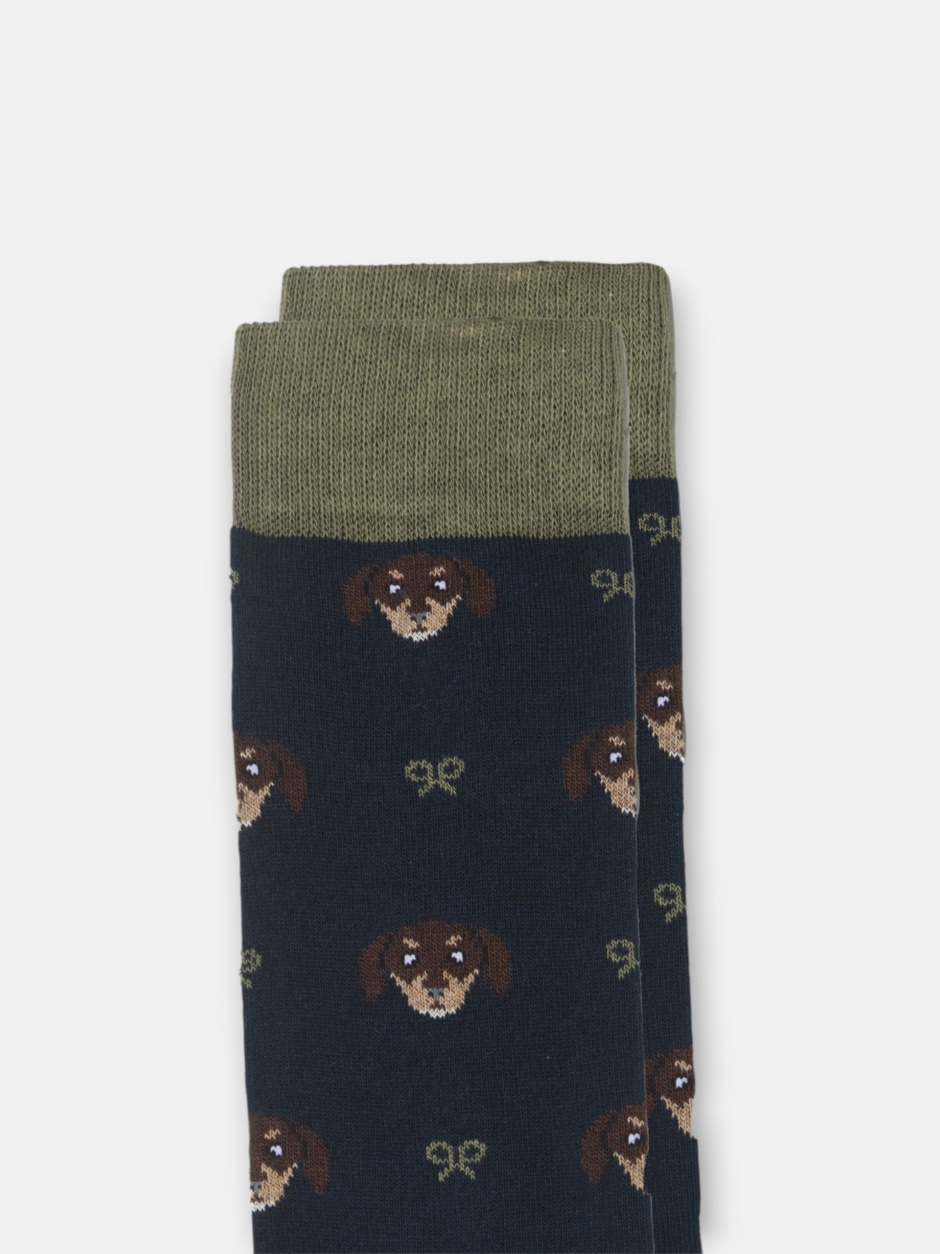 Meia dog raquetes azul-marinho