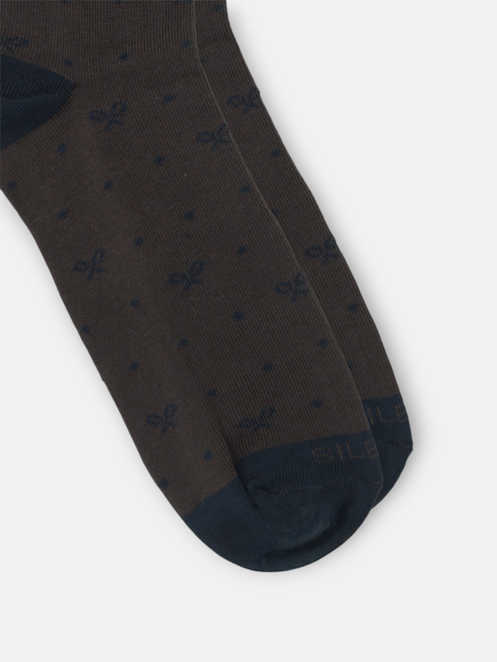 Chaussettes à pois marron