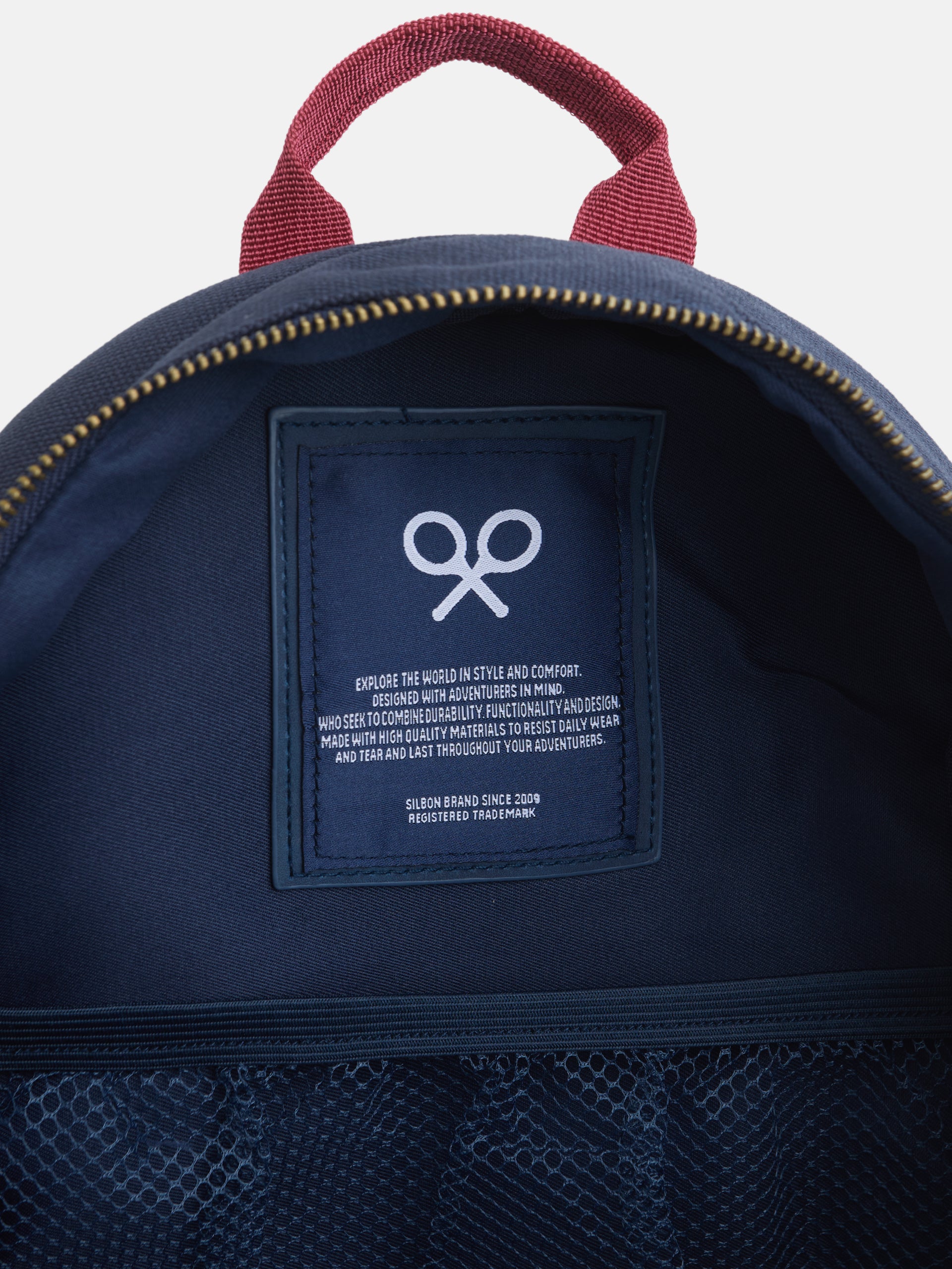 Sac à dos adolescent sport patchs bleu marine