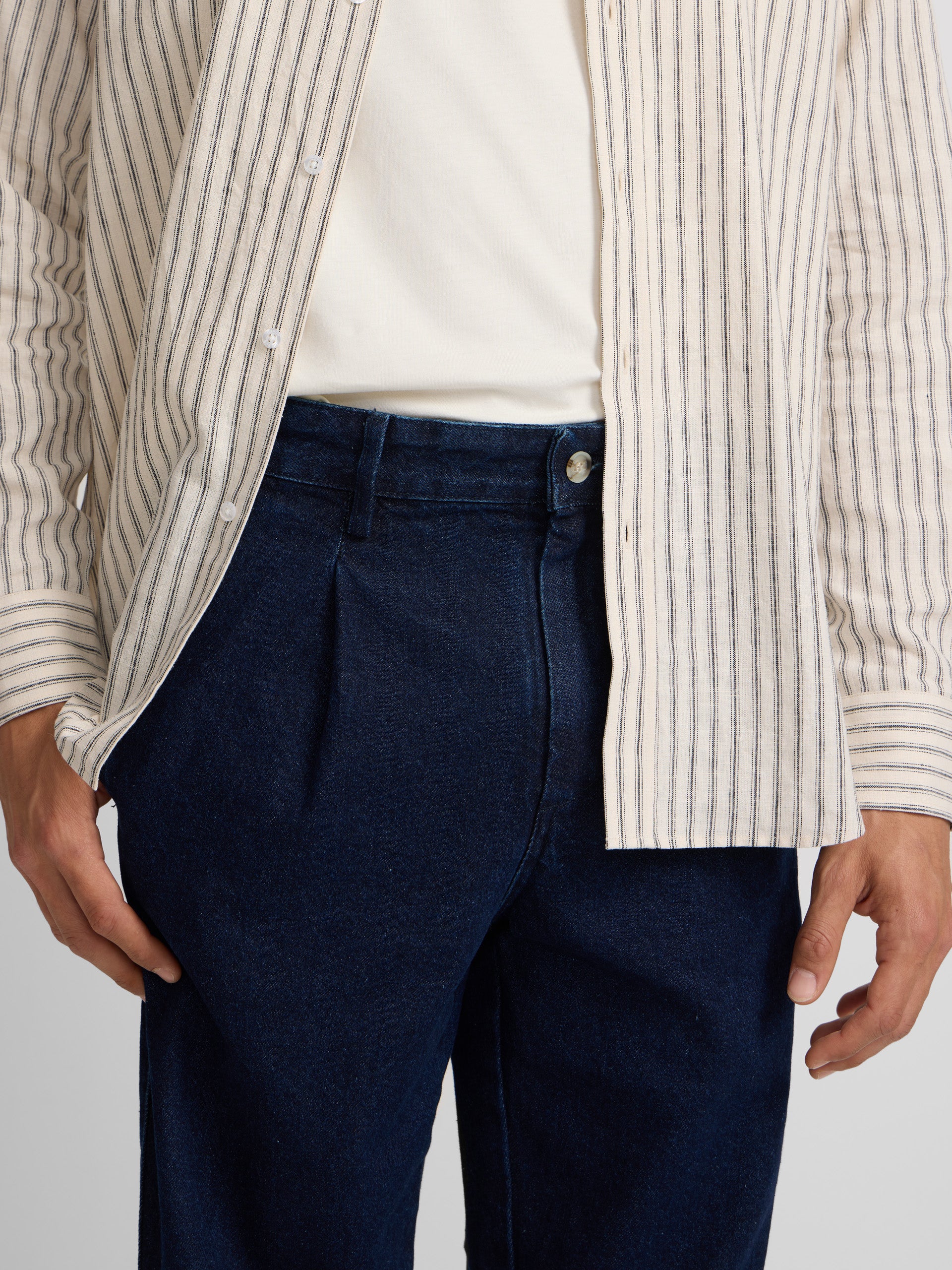 Pantalon de sport droit en denim