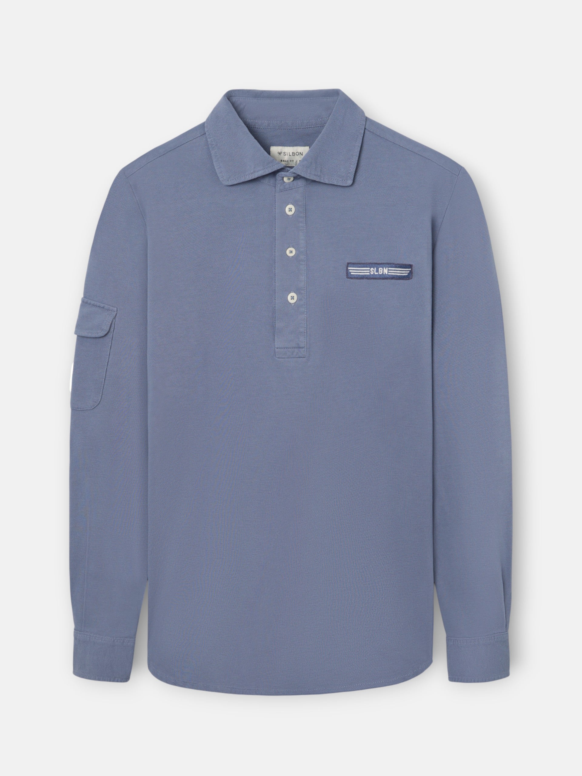 Polo military azul marino