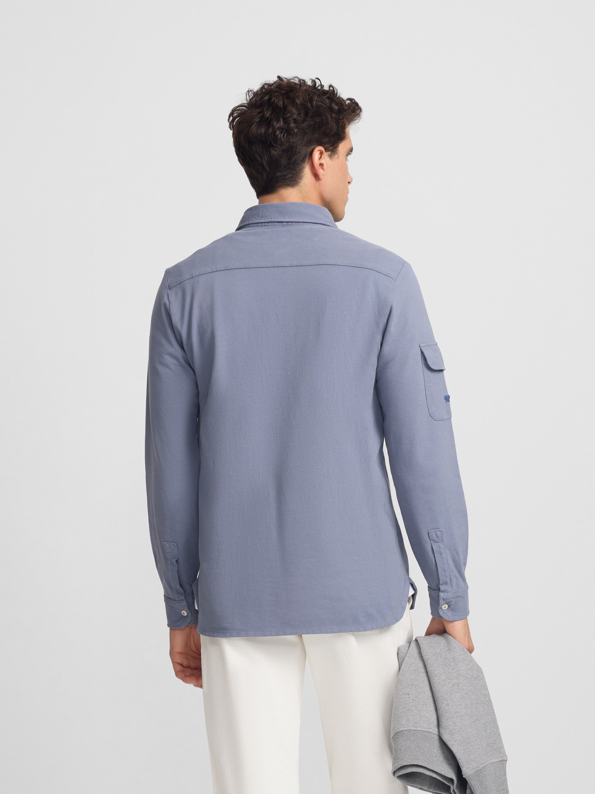 Polo military azul marino