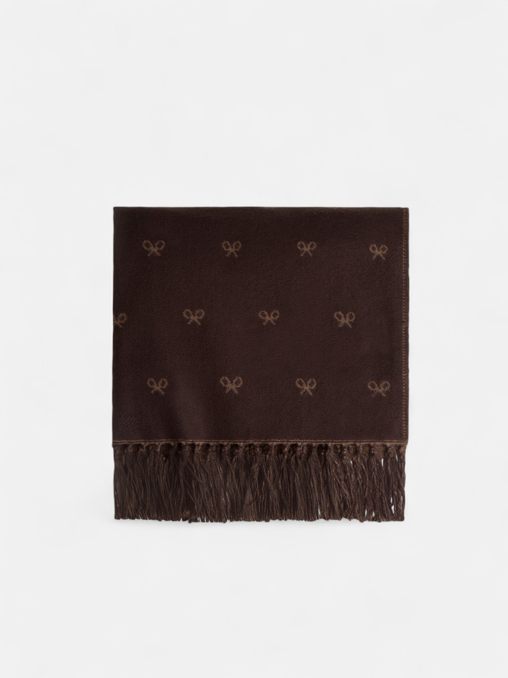 Cachecol raquetes castanho