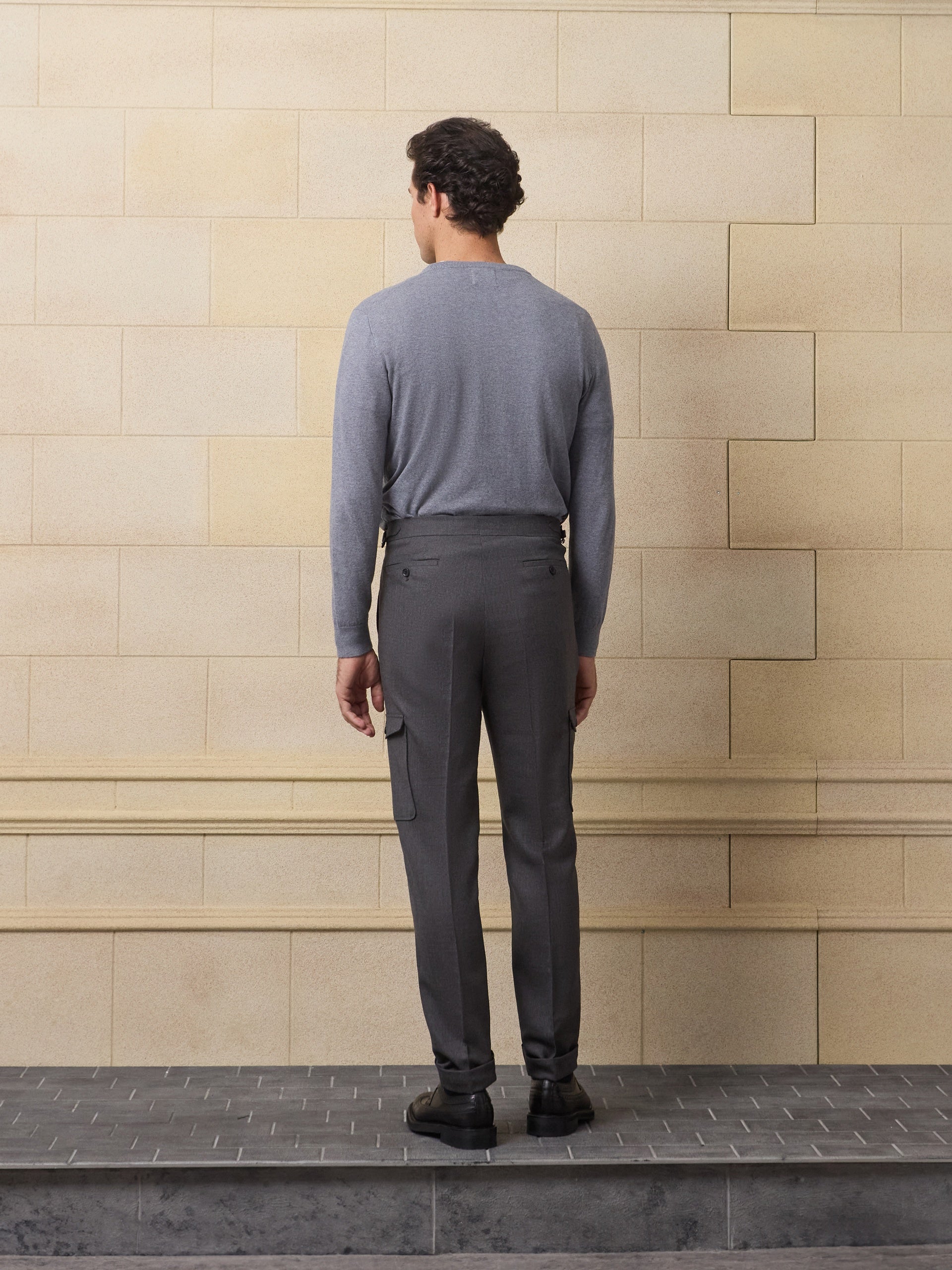 Pantalon cargo gris unique