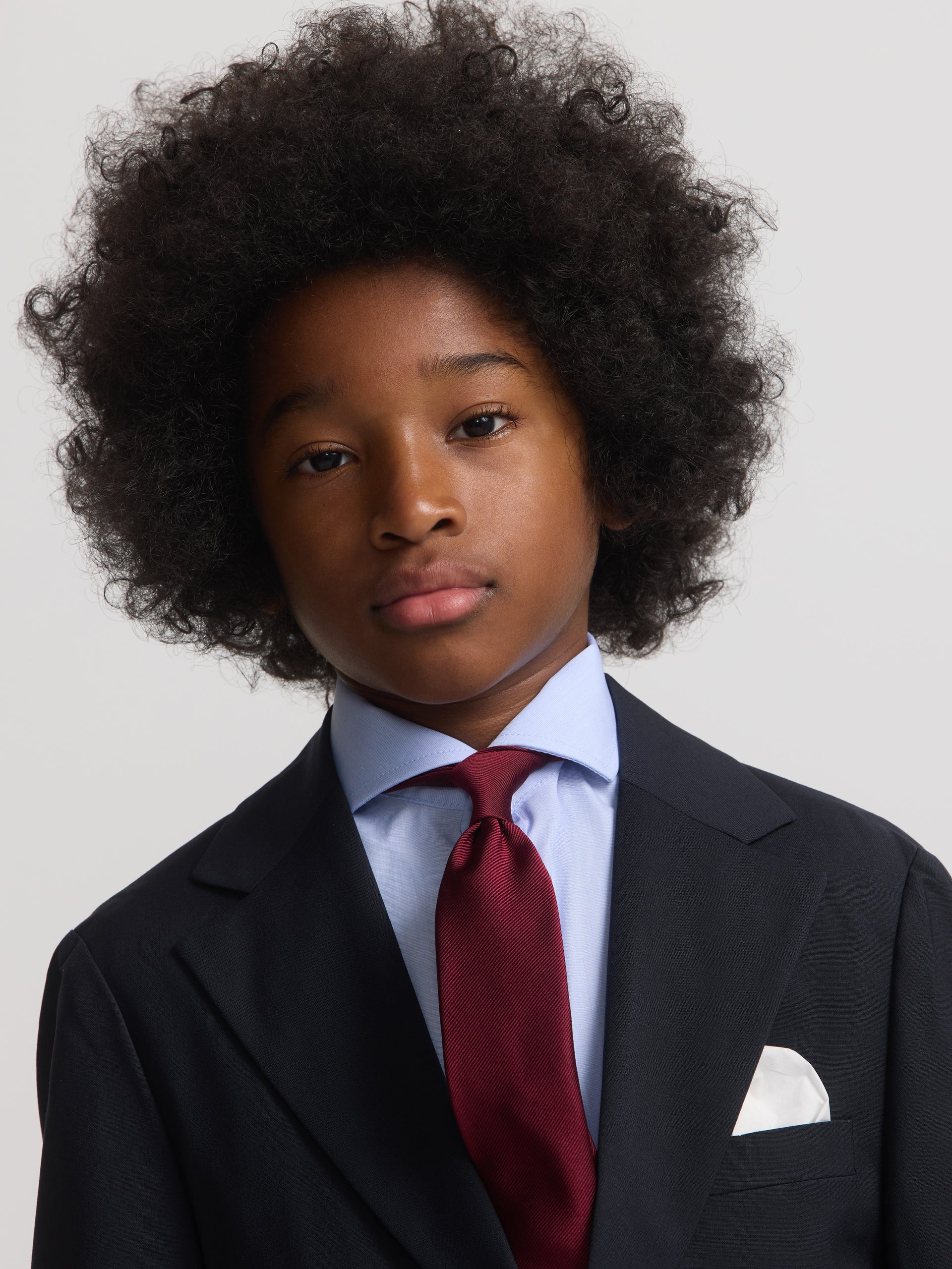 Blazer de fato para crianças azul-marinho