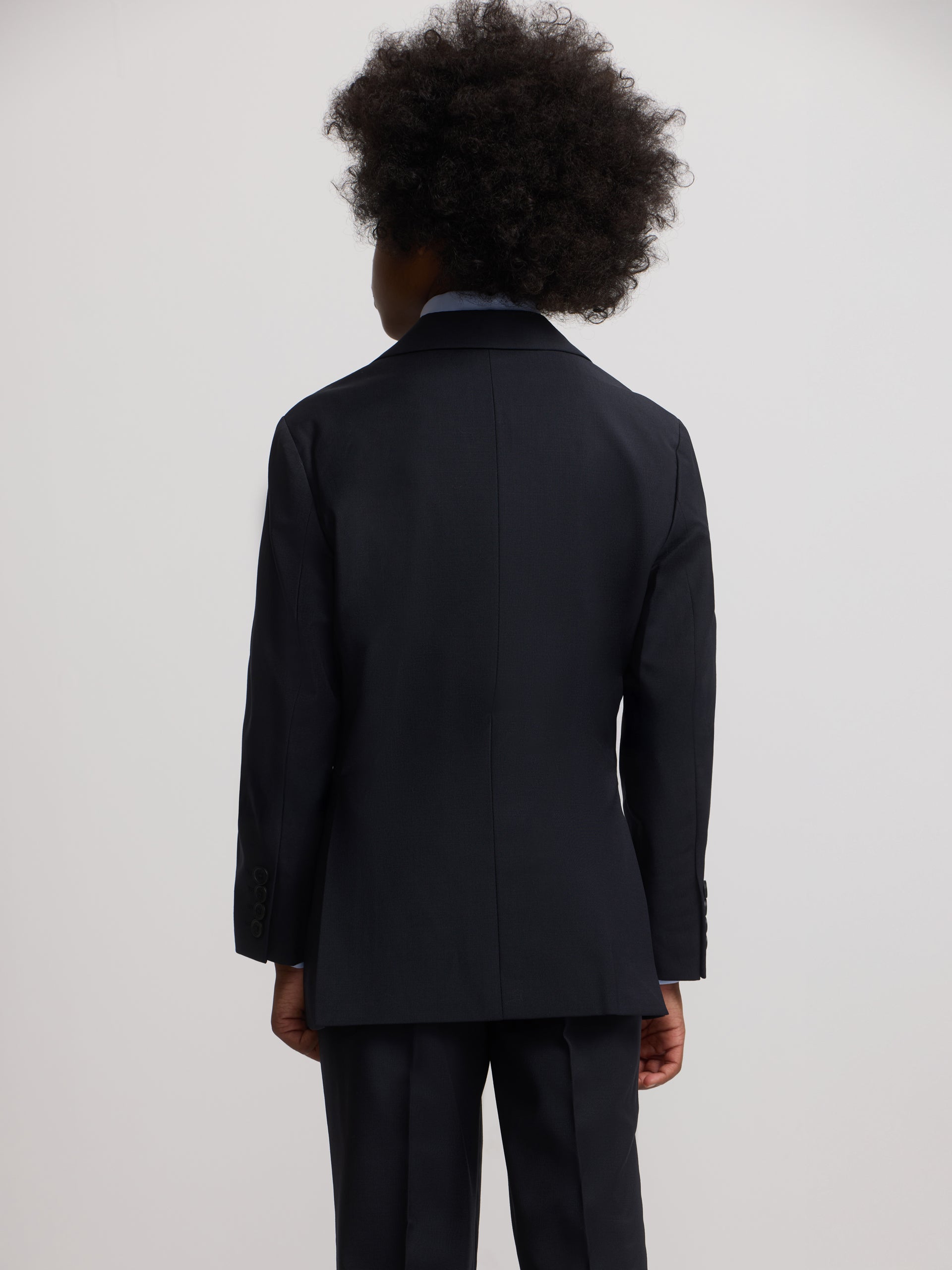 Blazer de fato para crianças azul-marinho