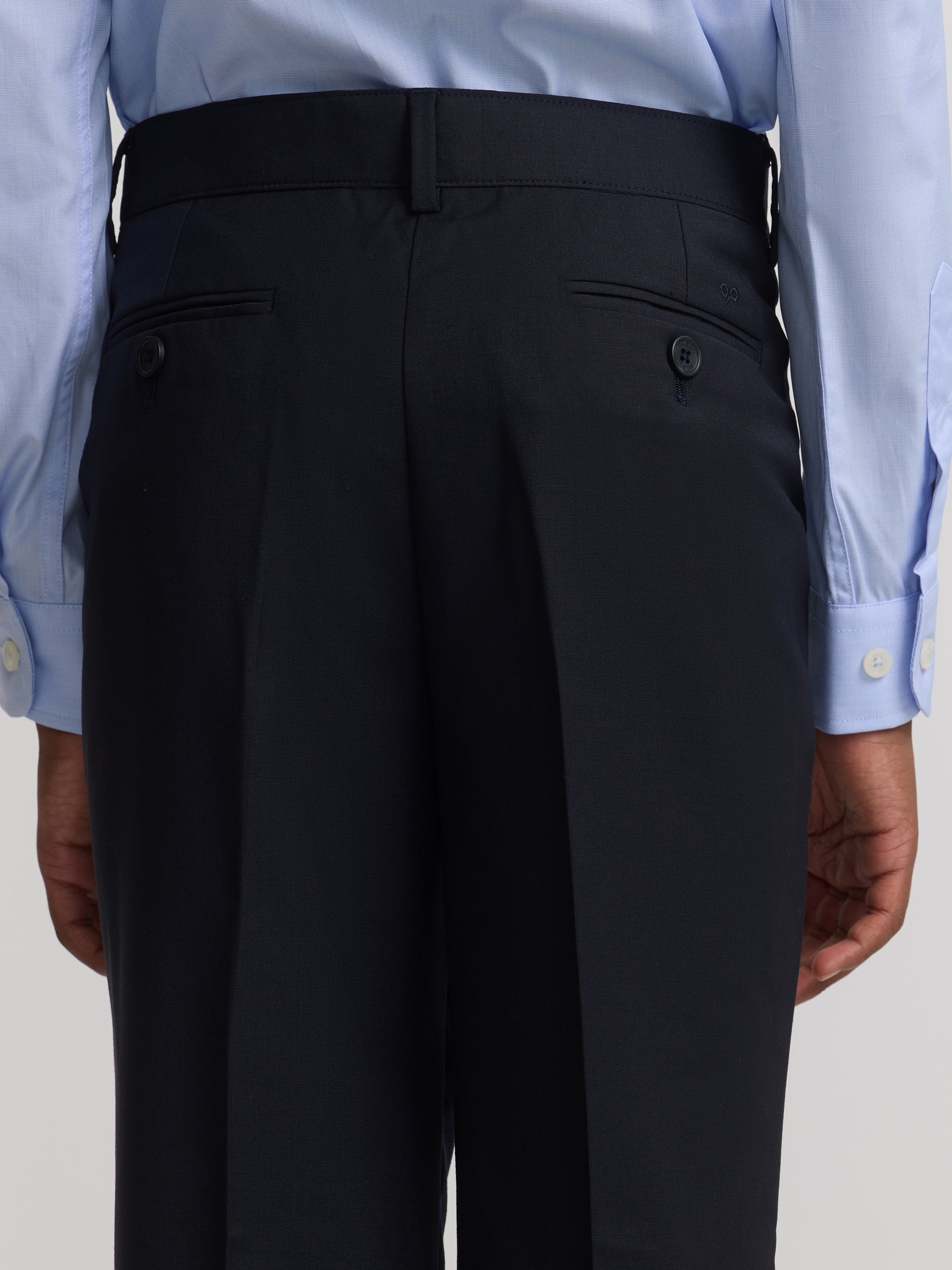 Calças de fato criança azul-marinho