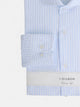 Light blue wide stripe dress shirt