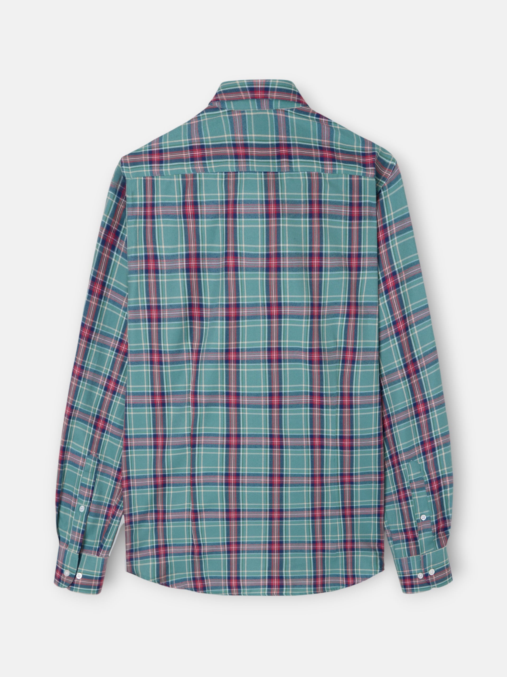 Light green tartan sport shirt