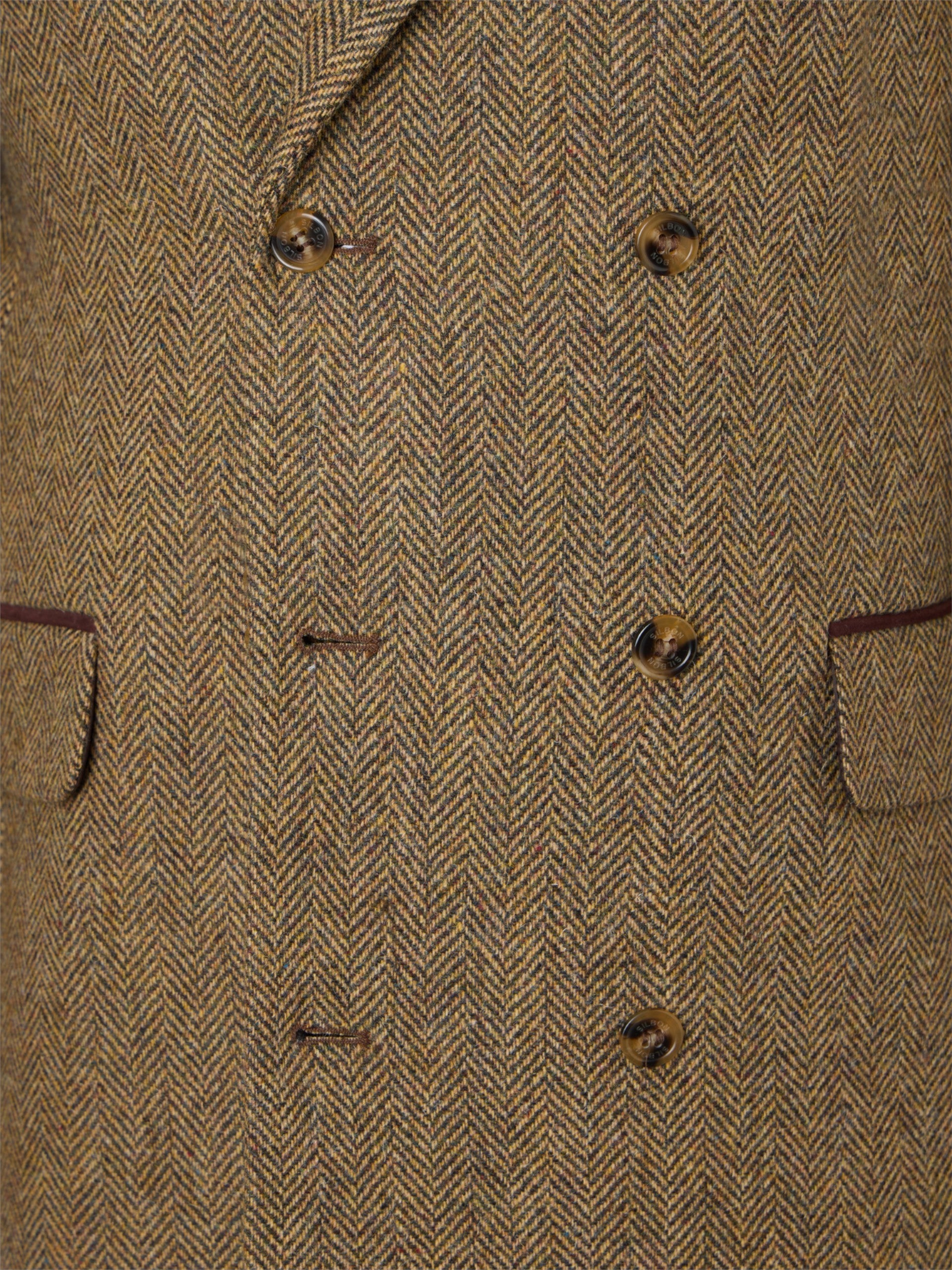 Abrigo cruzado espiga beige