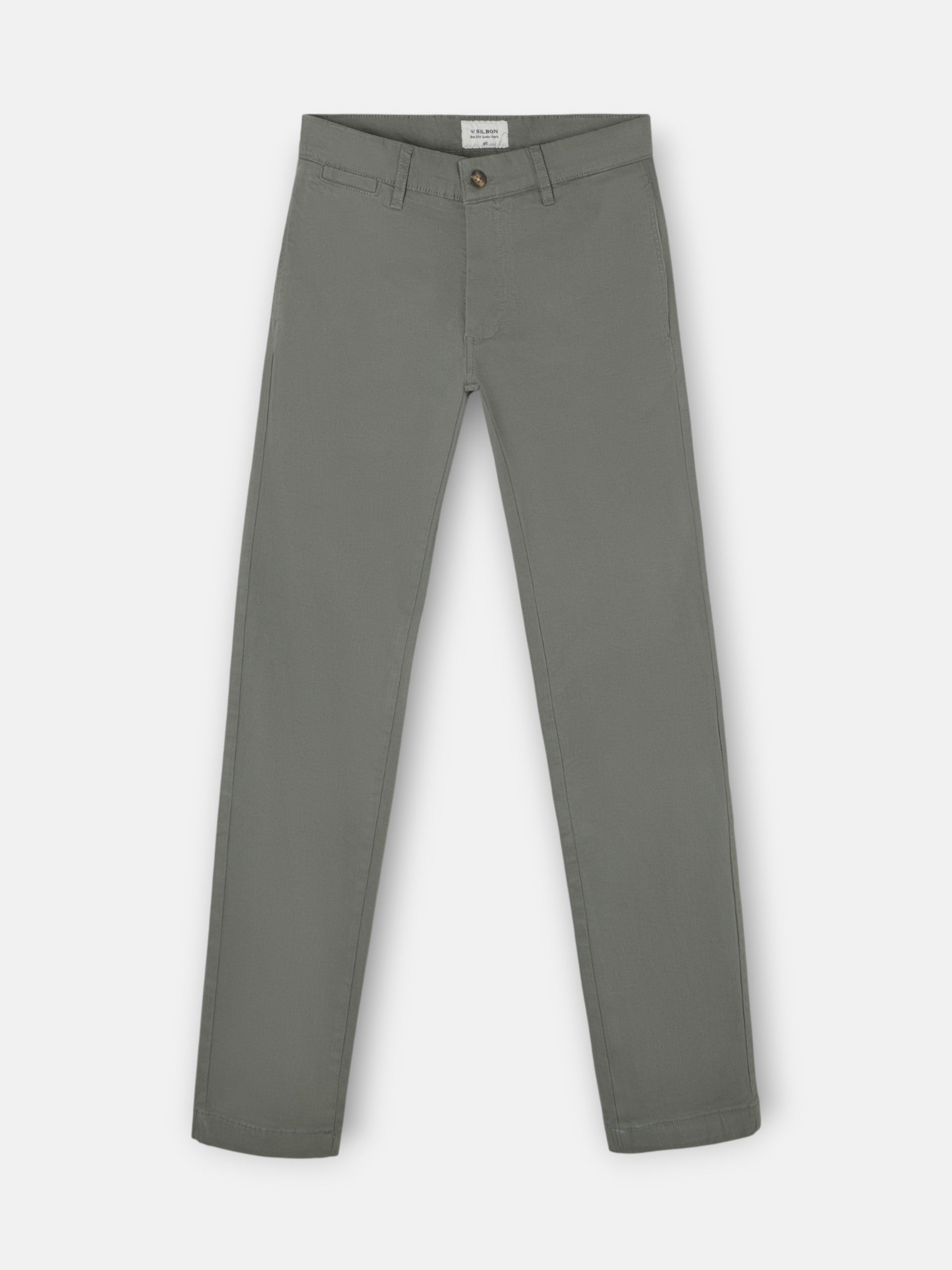 Pantalon chino décontracté vert foncé