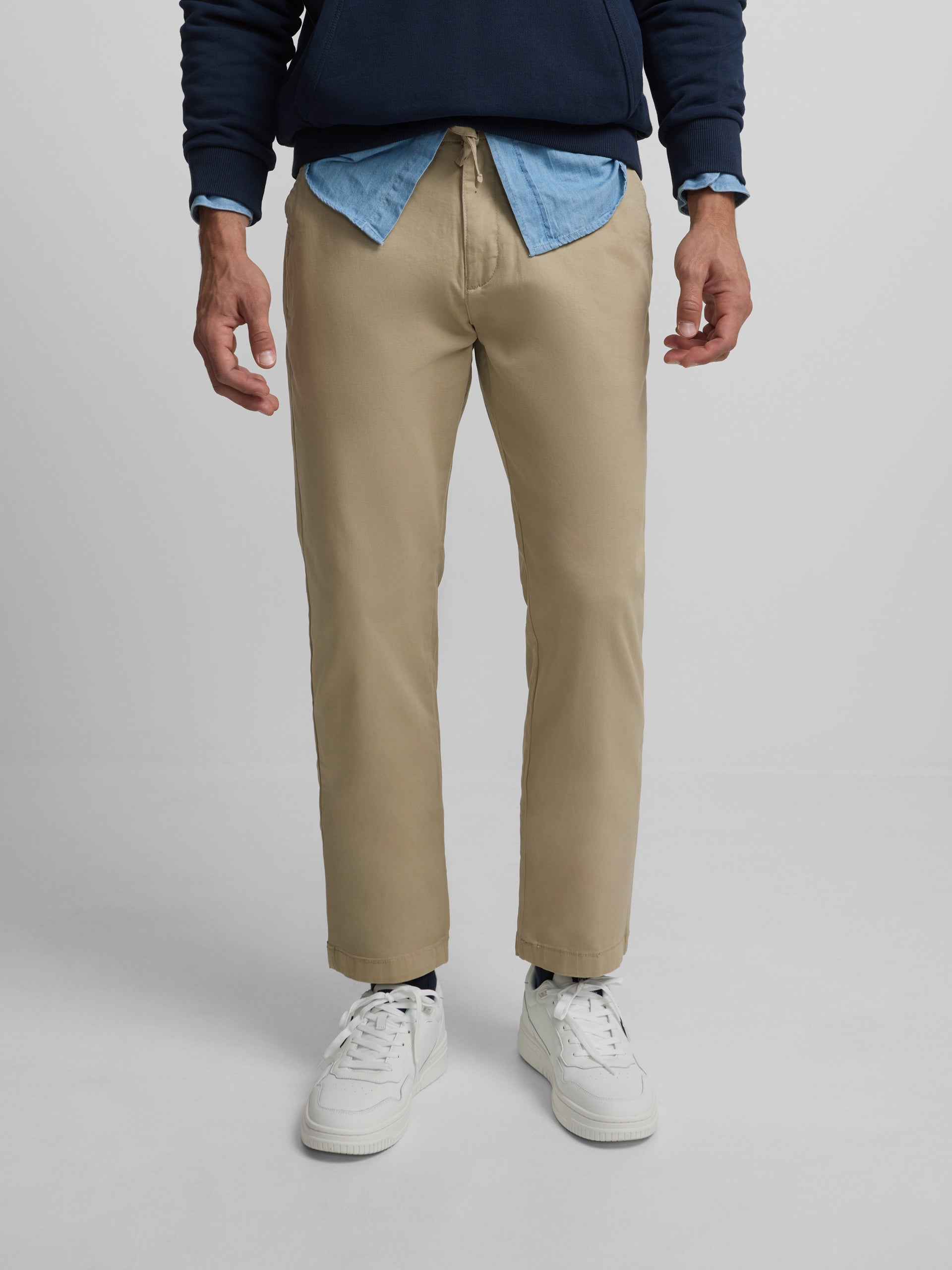 Pantalon sport jogger casual beige