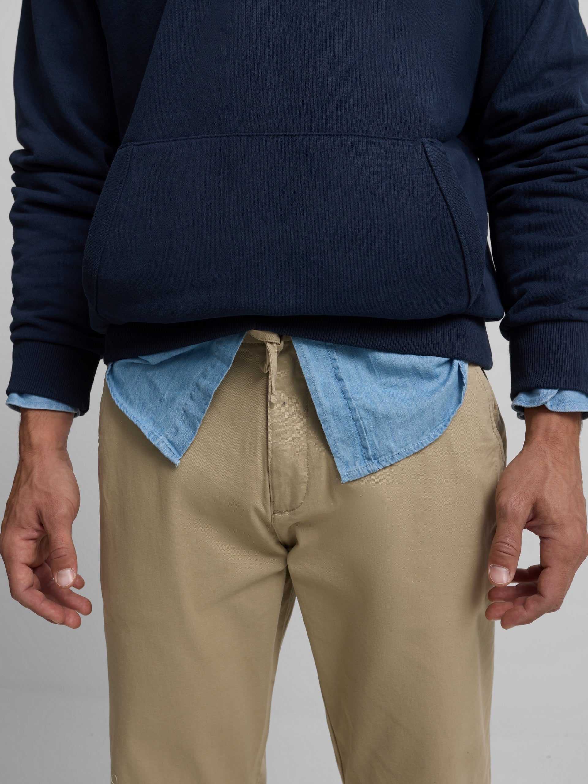 Pantalon sport jogger casual beige