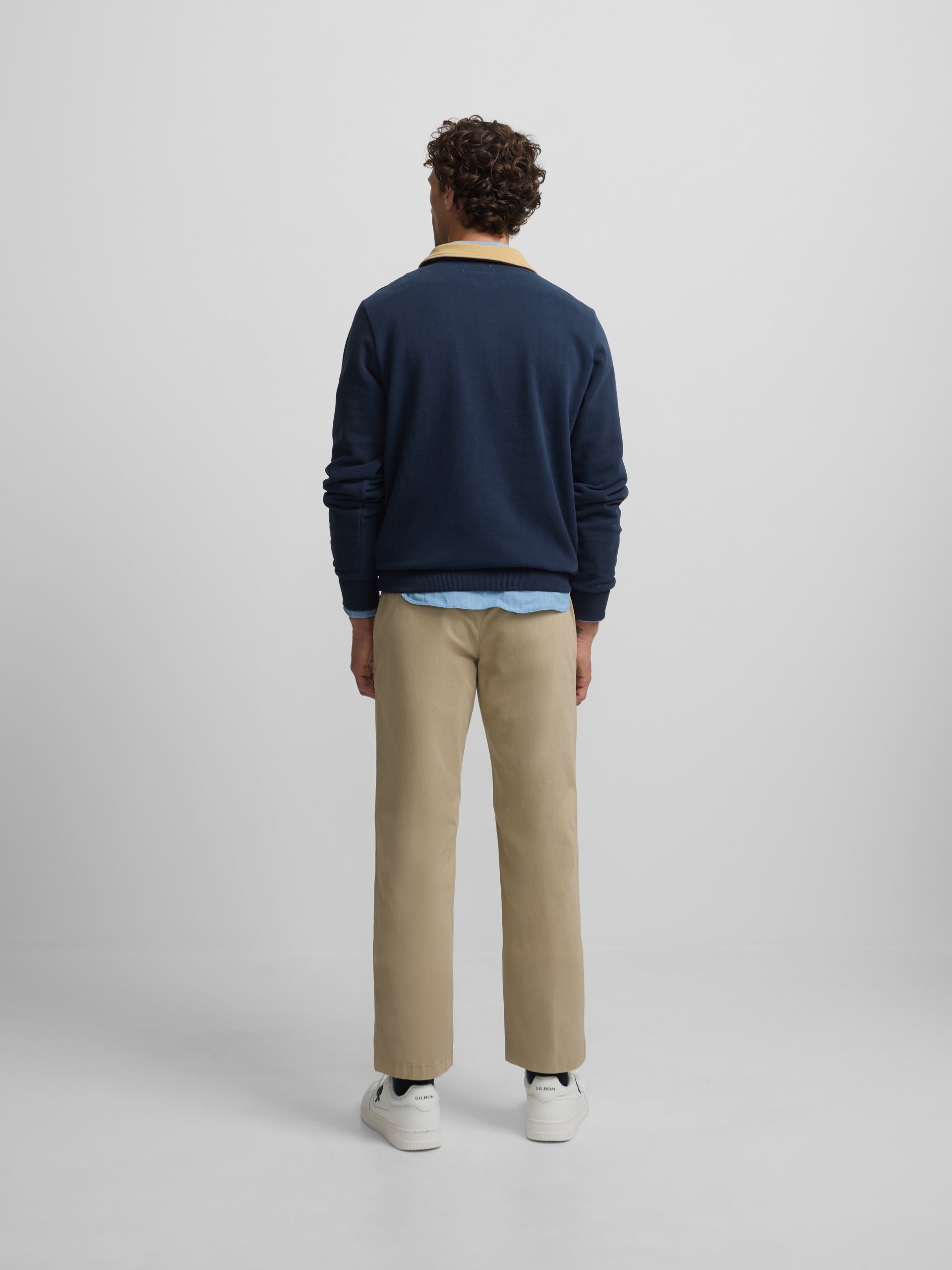 Pantalon sport jogger casual beige