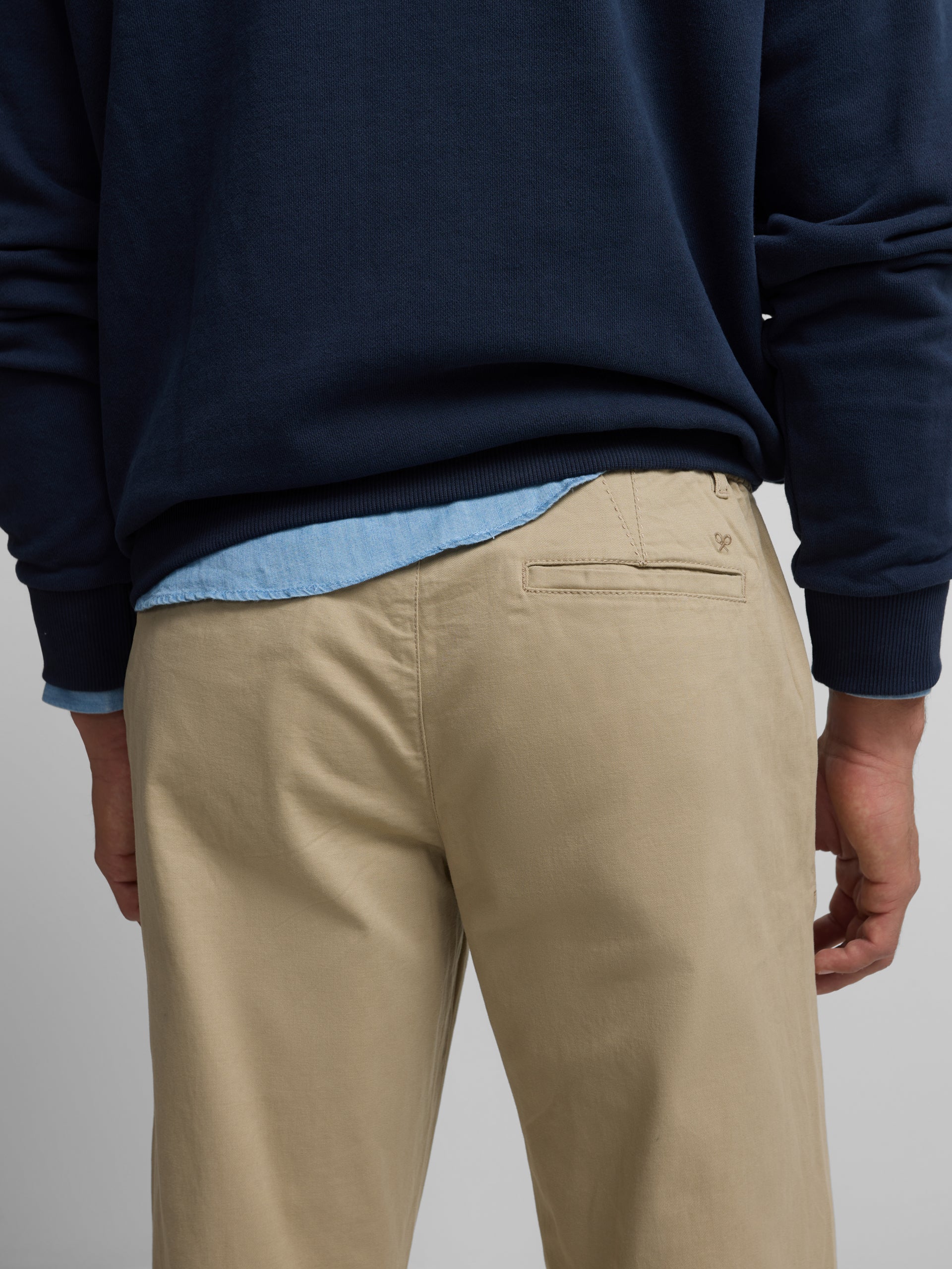 Pantalon sport jogger casual beige