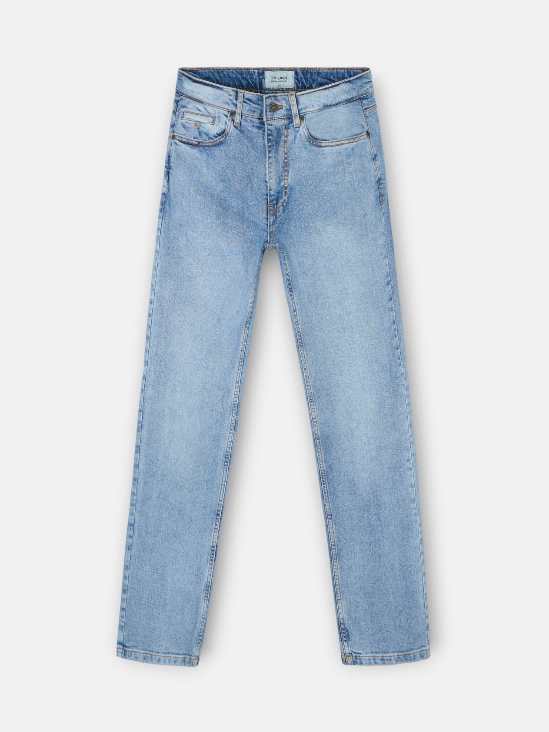 Calças desportivas de ganga azul