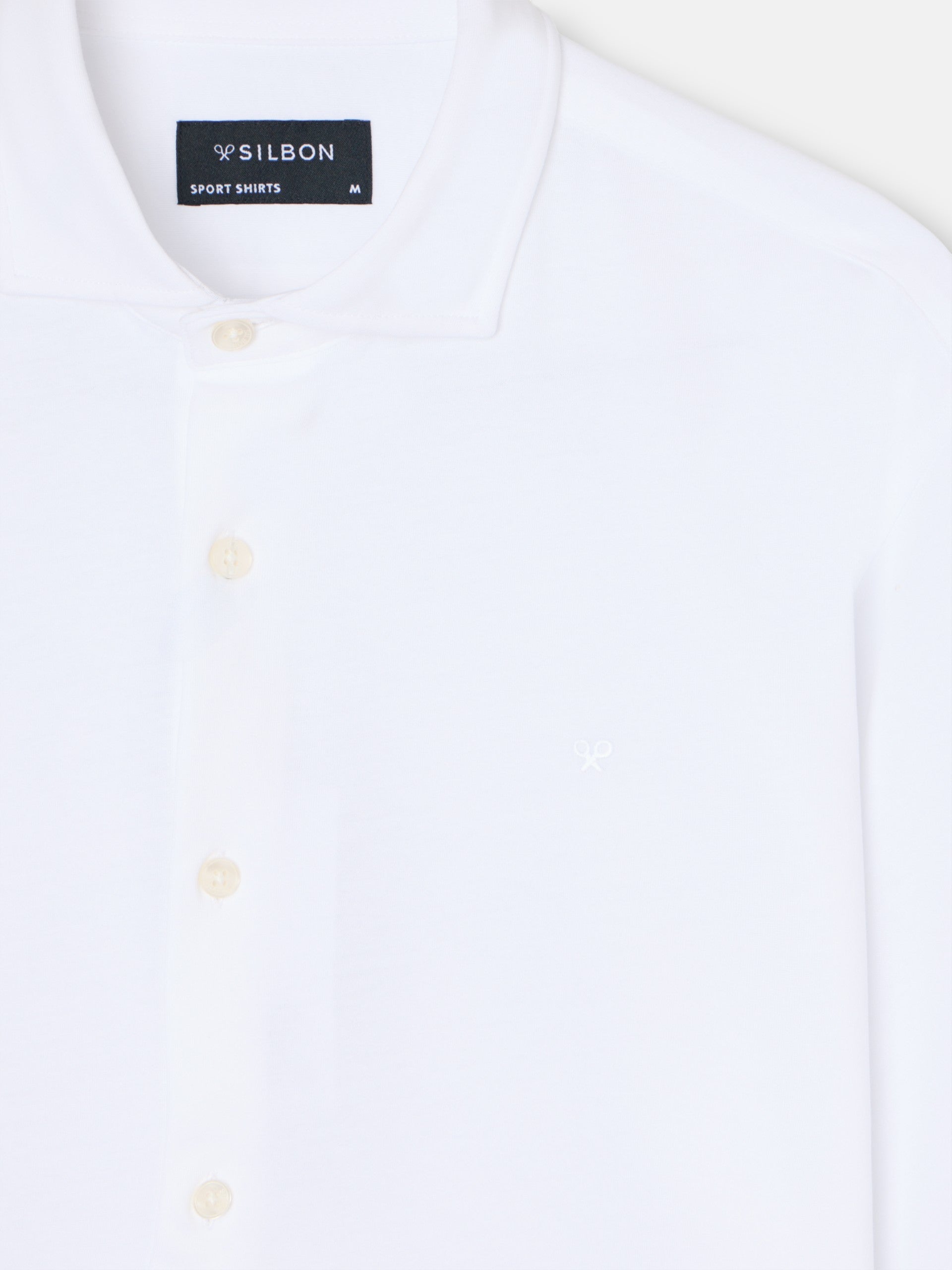 White technical sports shirt