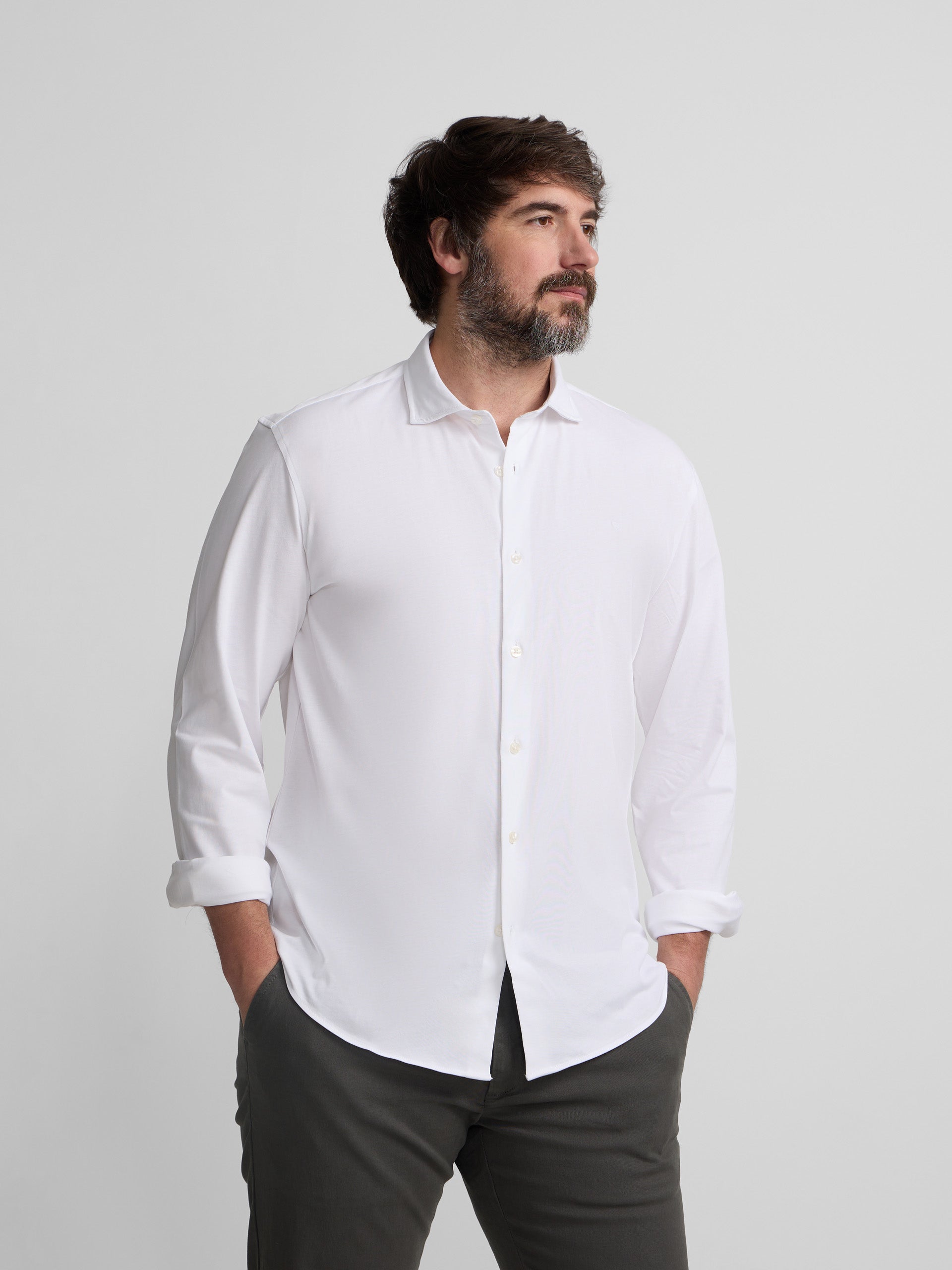 Camisa sport tecnica blanca