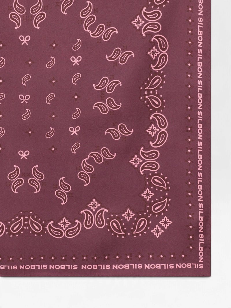 Pañuelo estampado rosa