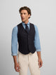 Chaleco recto azul marino