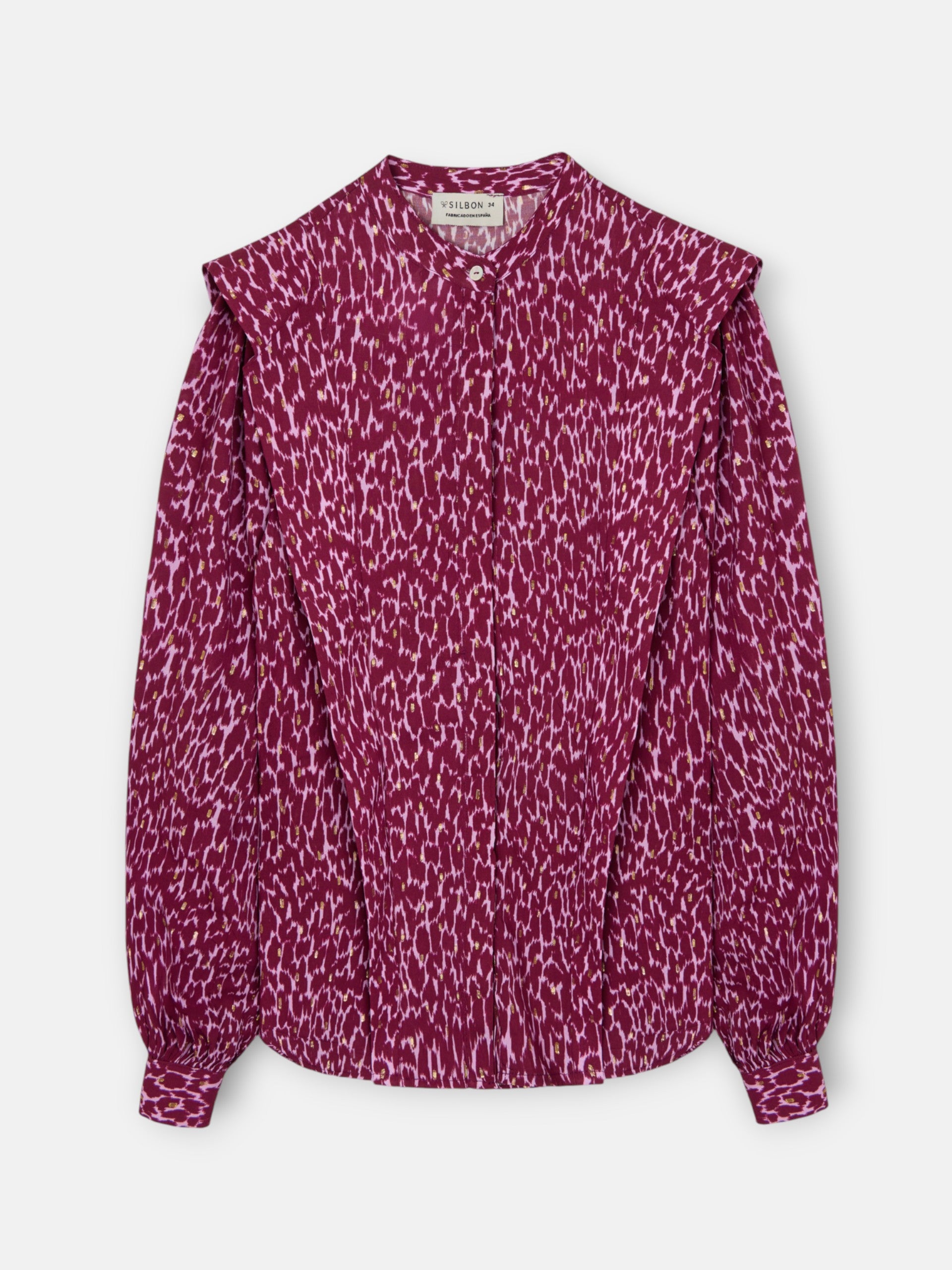 Blusa estampado lurex morados