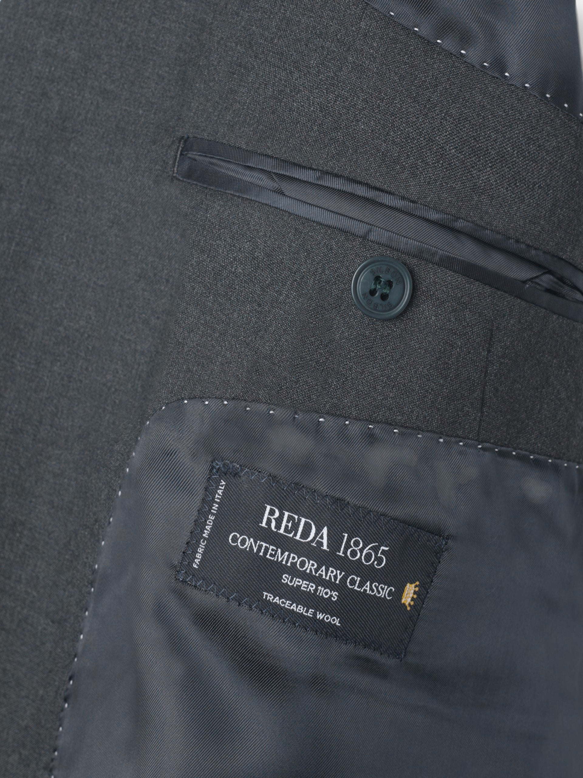 Veste de costume croisée stretch grise