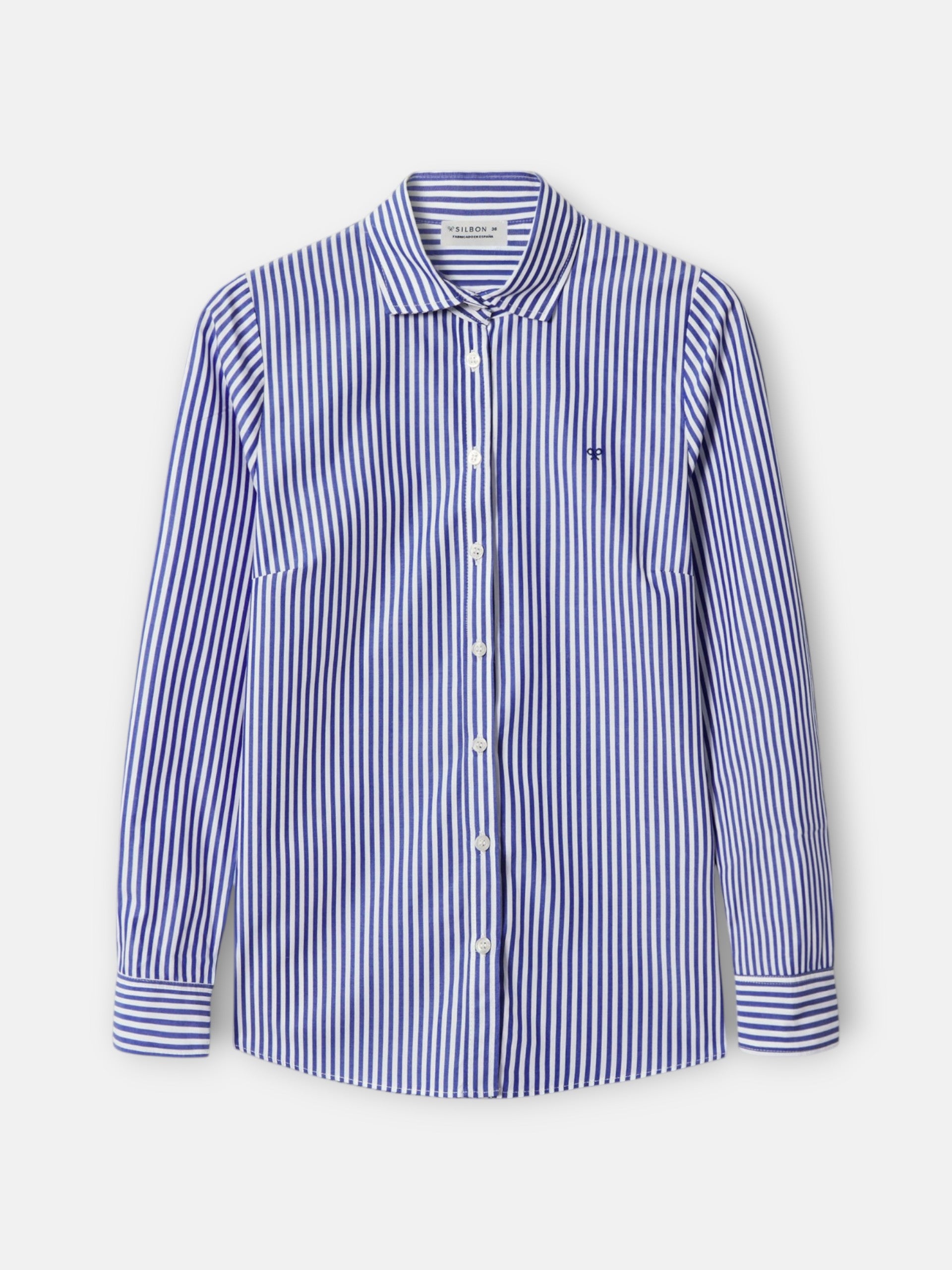 Camisa woman rayas azul y blanco