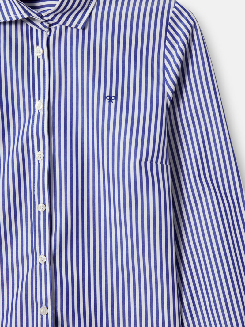 Women's shirt blue and white stripes