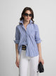 Camisa woman rayas azul y blanco