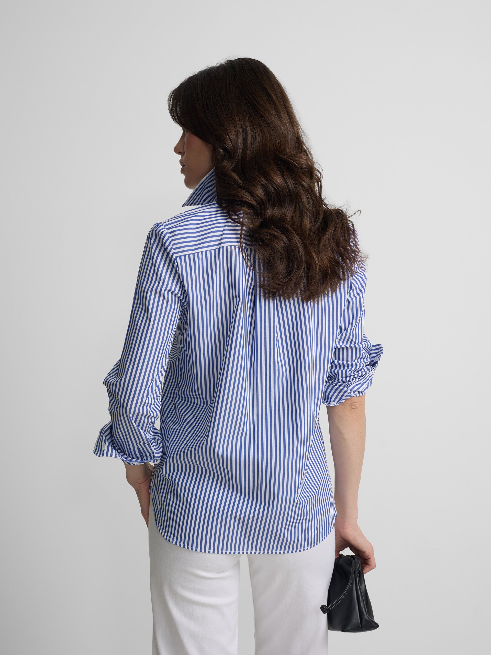 Camisa woman rayas azul y blanco
