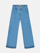 Pantalon culotte poches denim