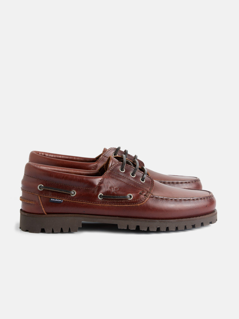 Zapato nautico silbon marron