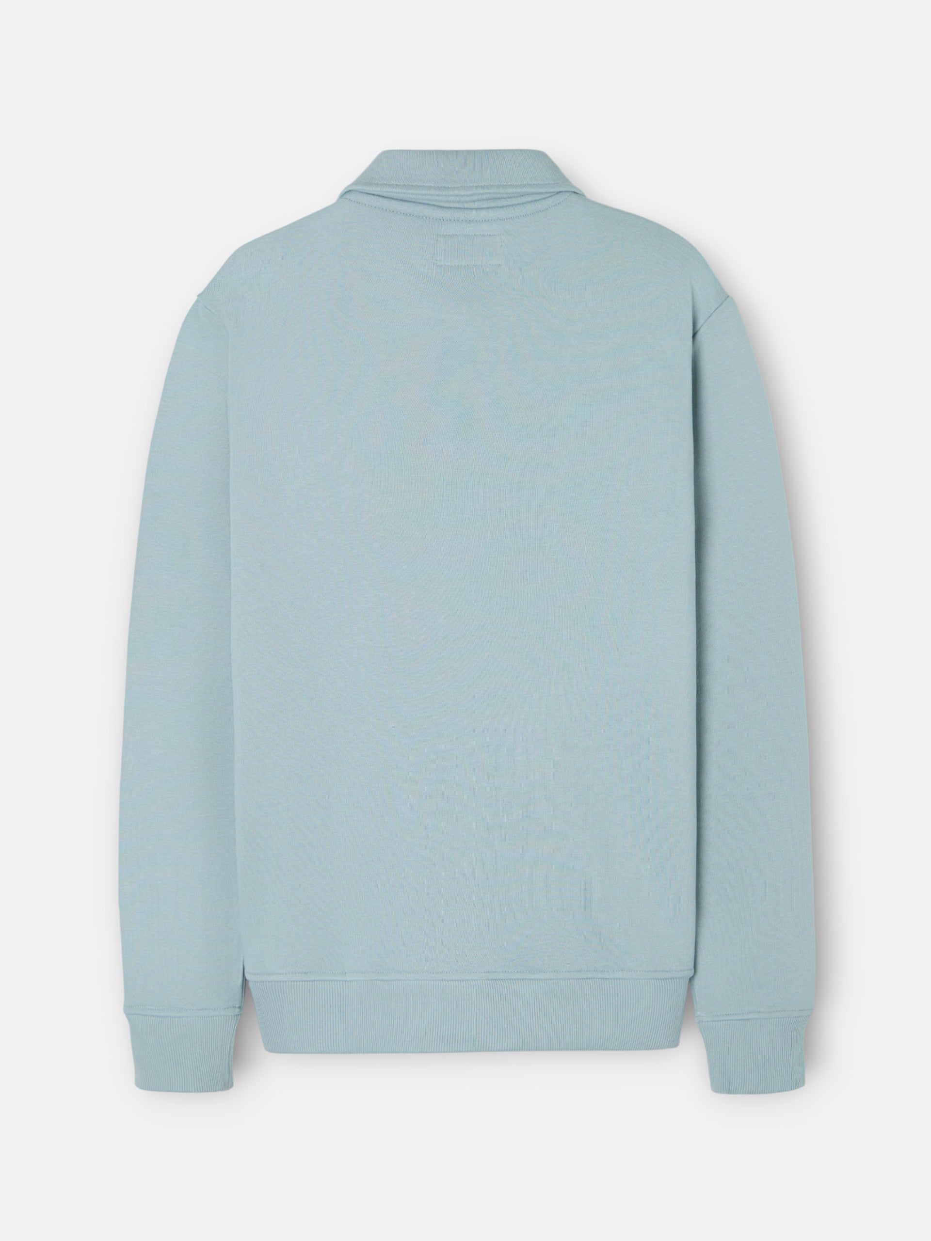 Aquamarine mini logo half-zip sweatshirt