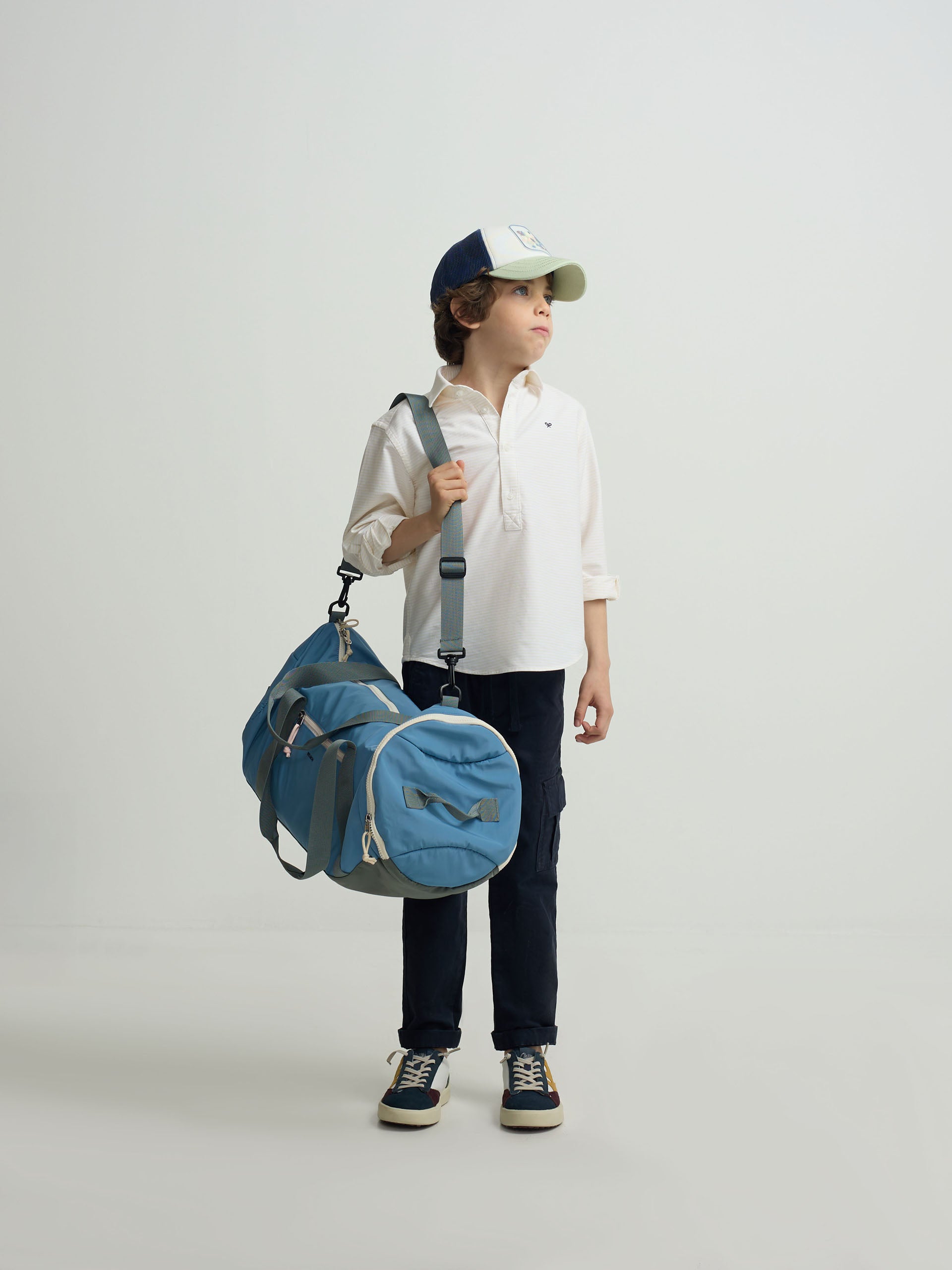 Polera sport kids rayas horizontal amarillo