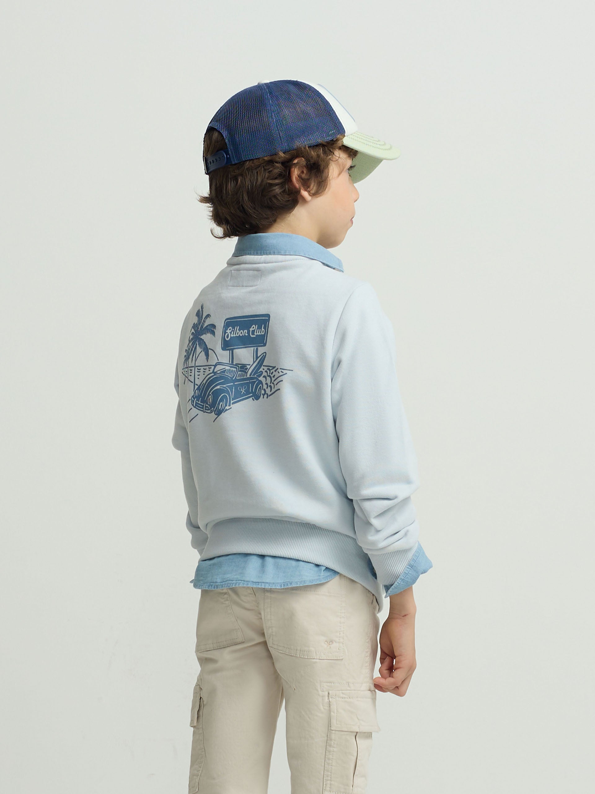 Sudadera kids Silbon club azul