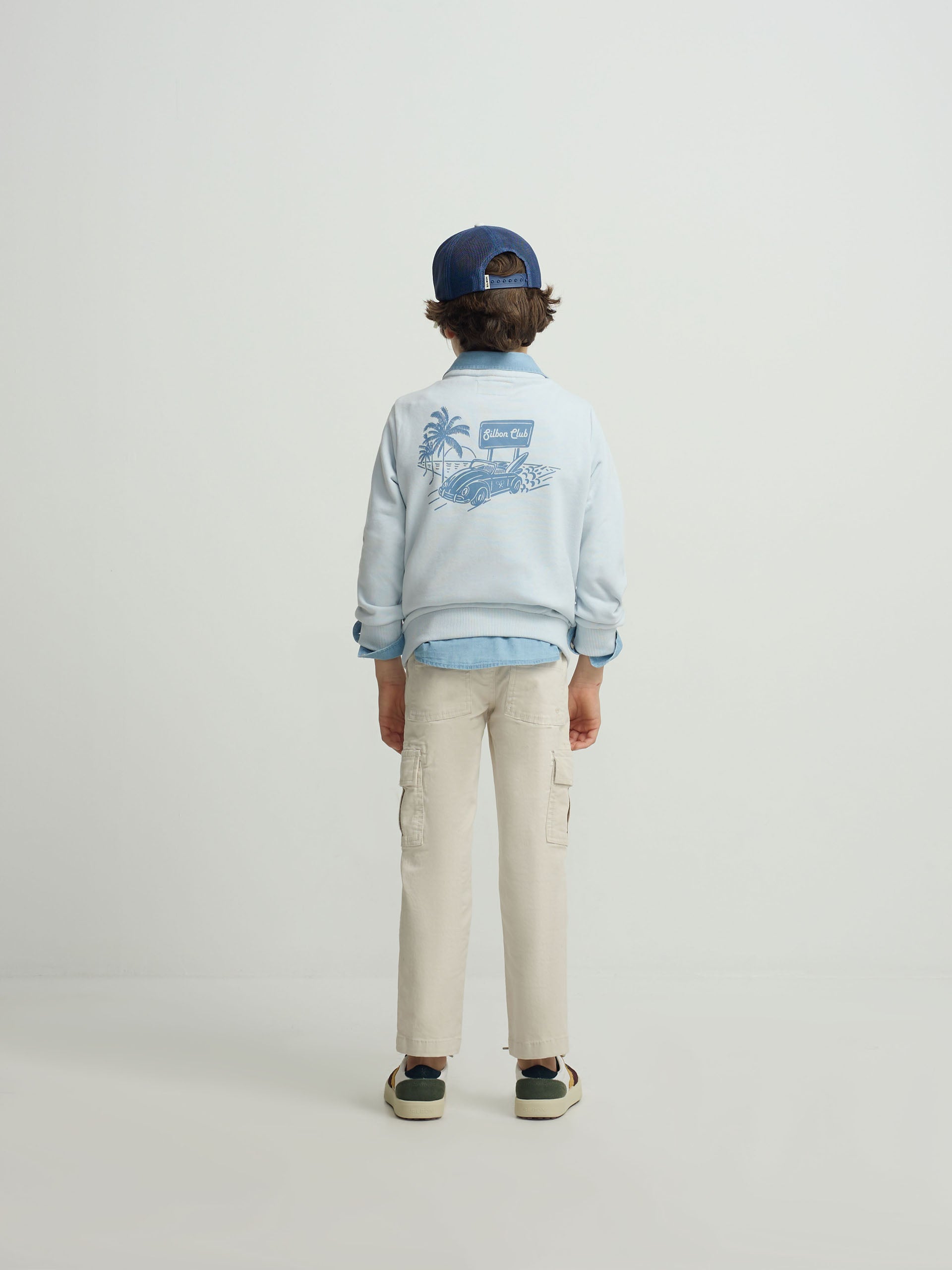Sudadera kids Silbon club azul