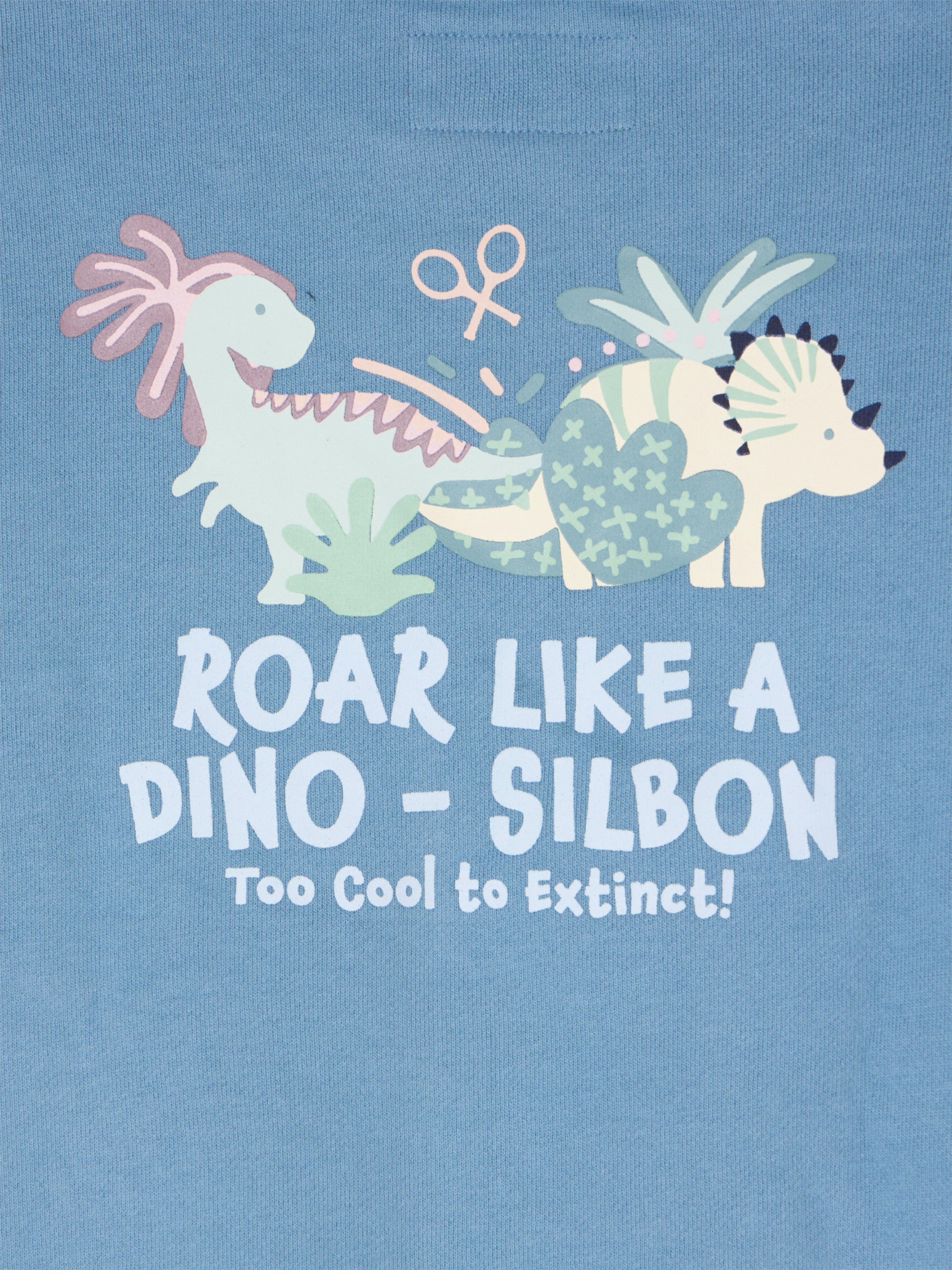 Sudadera kids roar like a dino azul