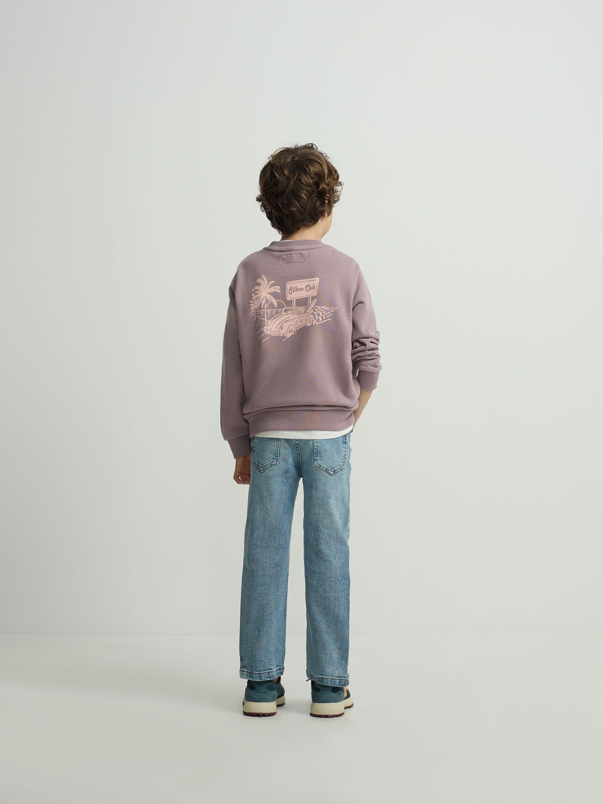Sudadera kids Silbon club burdeos
