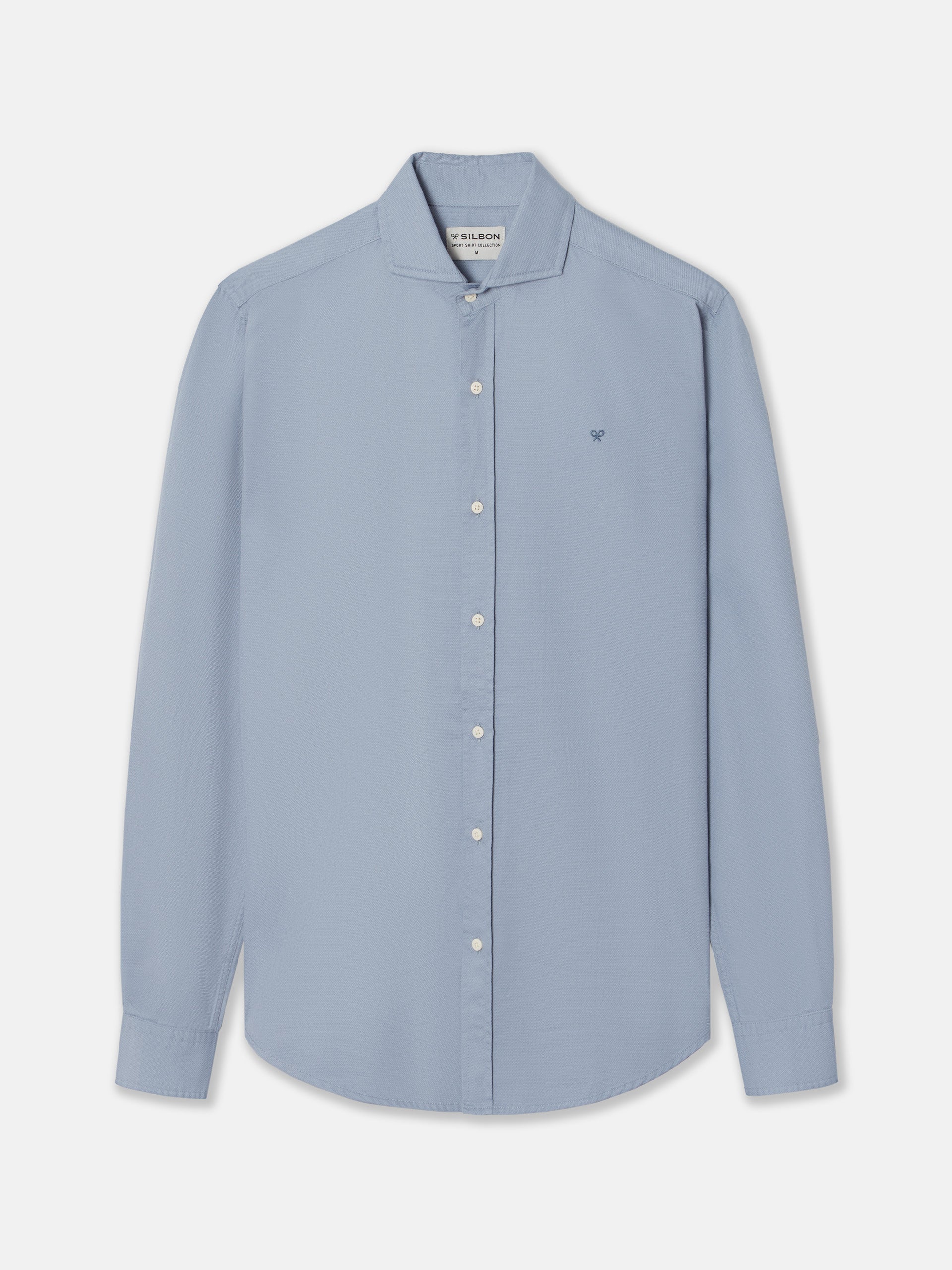 Camisa sport silbon structure azul gris
