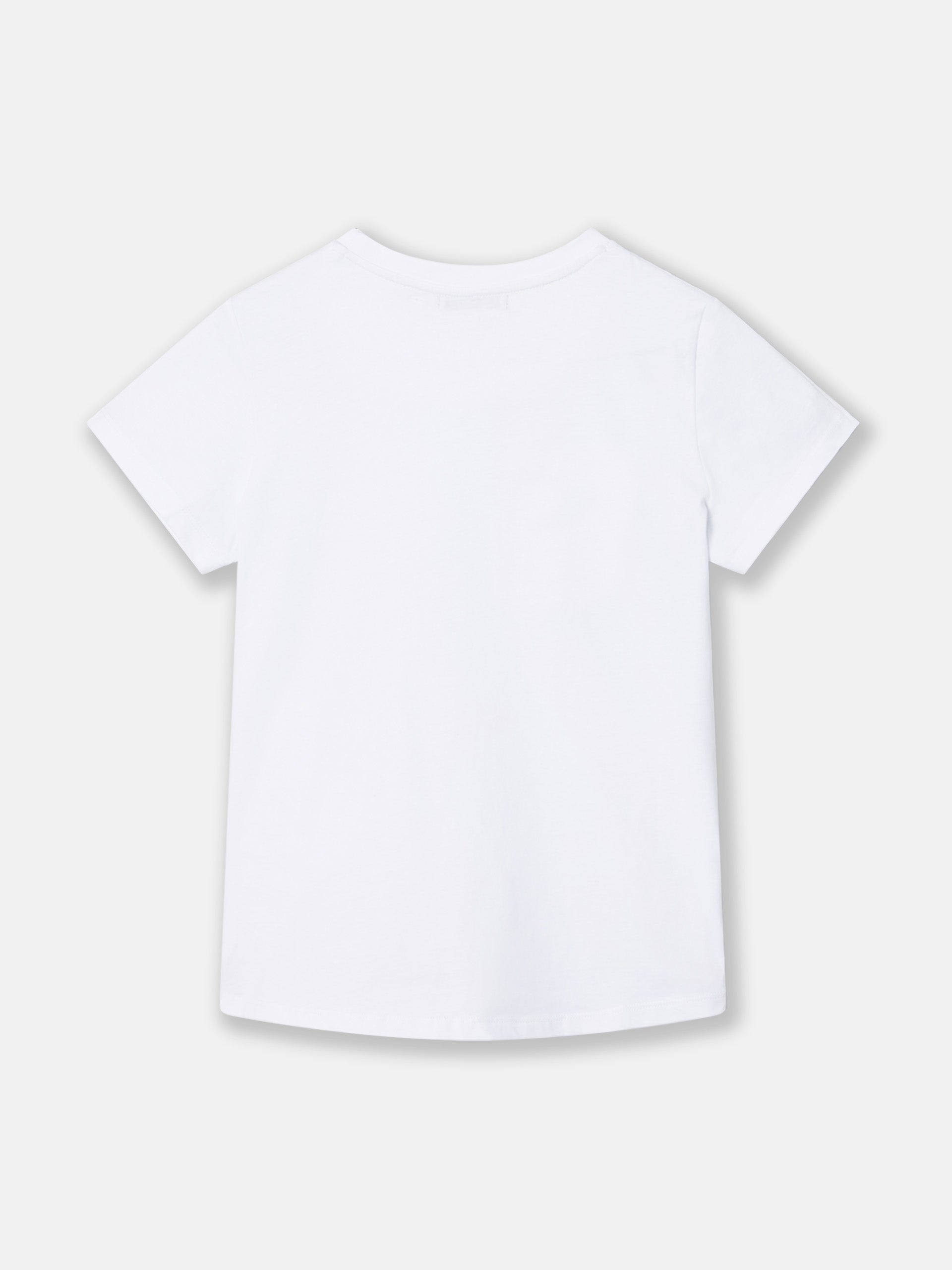 Camiseta woman silbon flores blanca